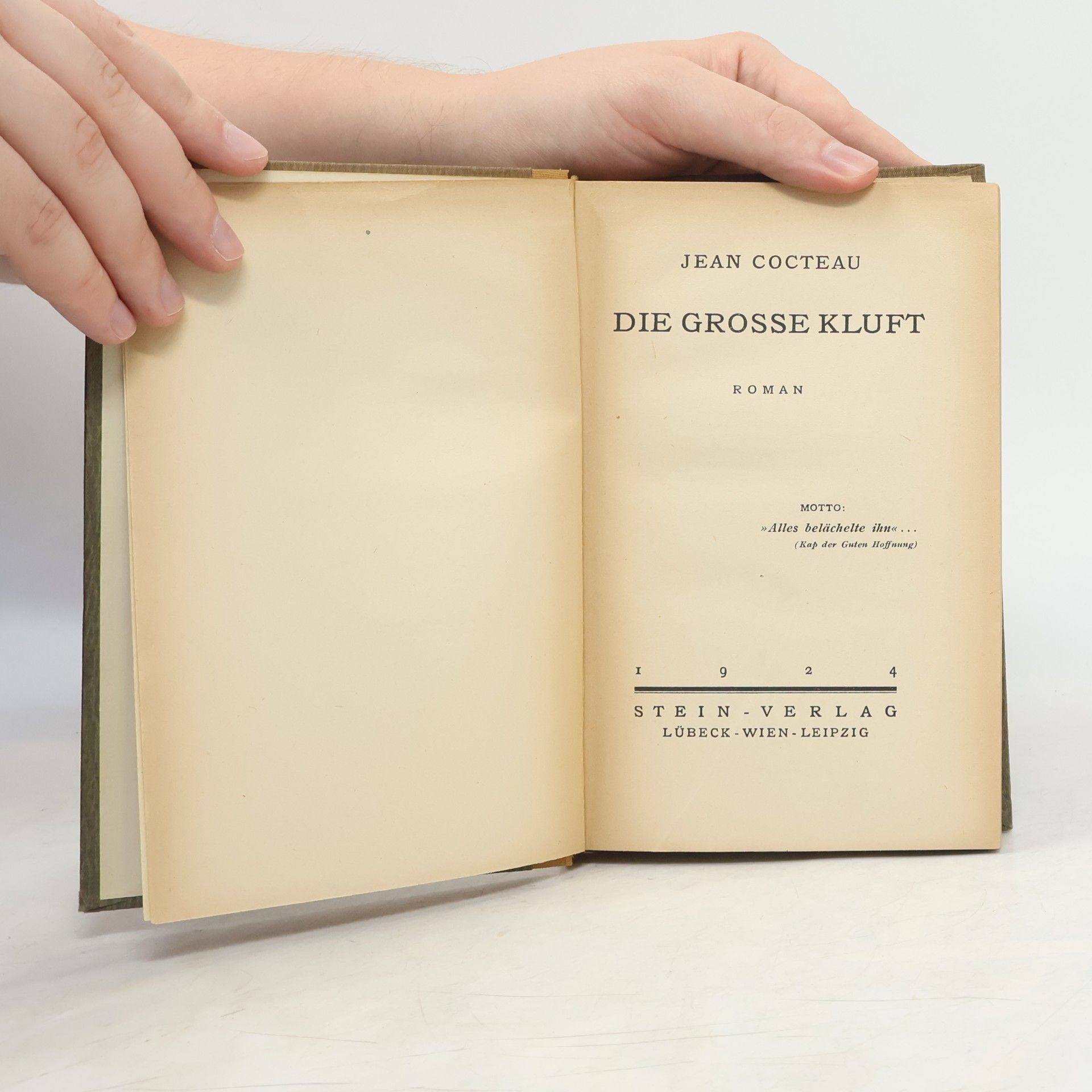 Jean Cocteau Die grosse Kluft