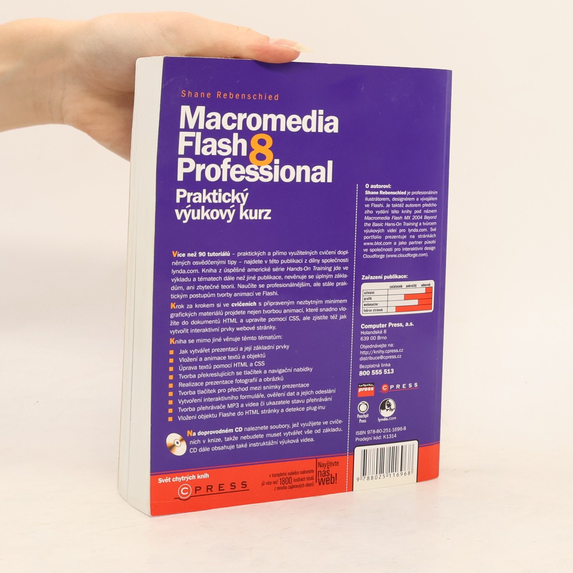 Shane Rebenschied Macromedia Flash 8 Professional : praktický výukový kurz