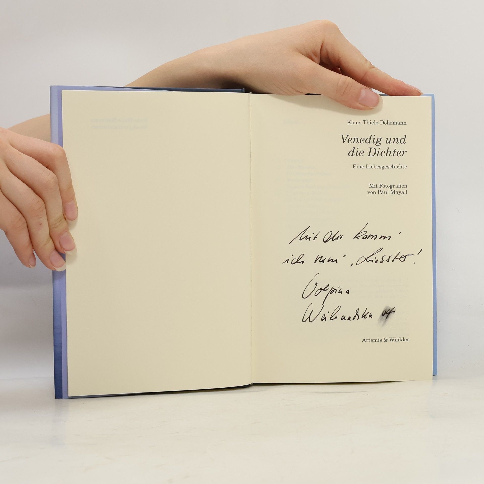 Klaus Thiele Dohrmann Venedig und die Dichter