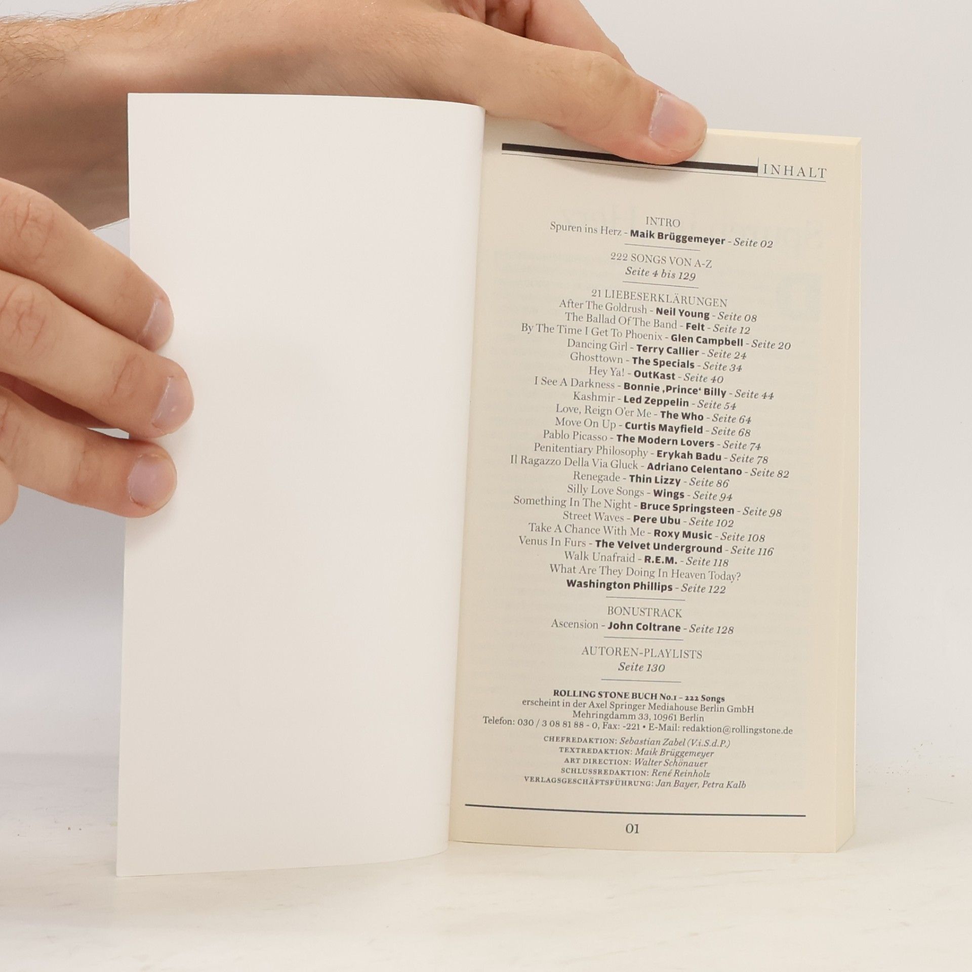 Autorenkollektiv ROLLING STONE - 222 SONGS - DIE PRIVATEN PLAYLISTS DER REDAKTION