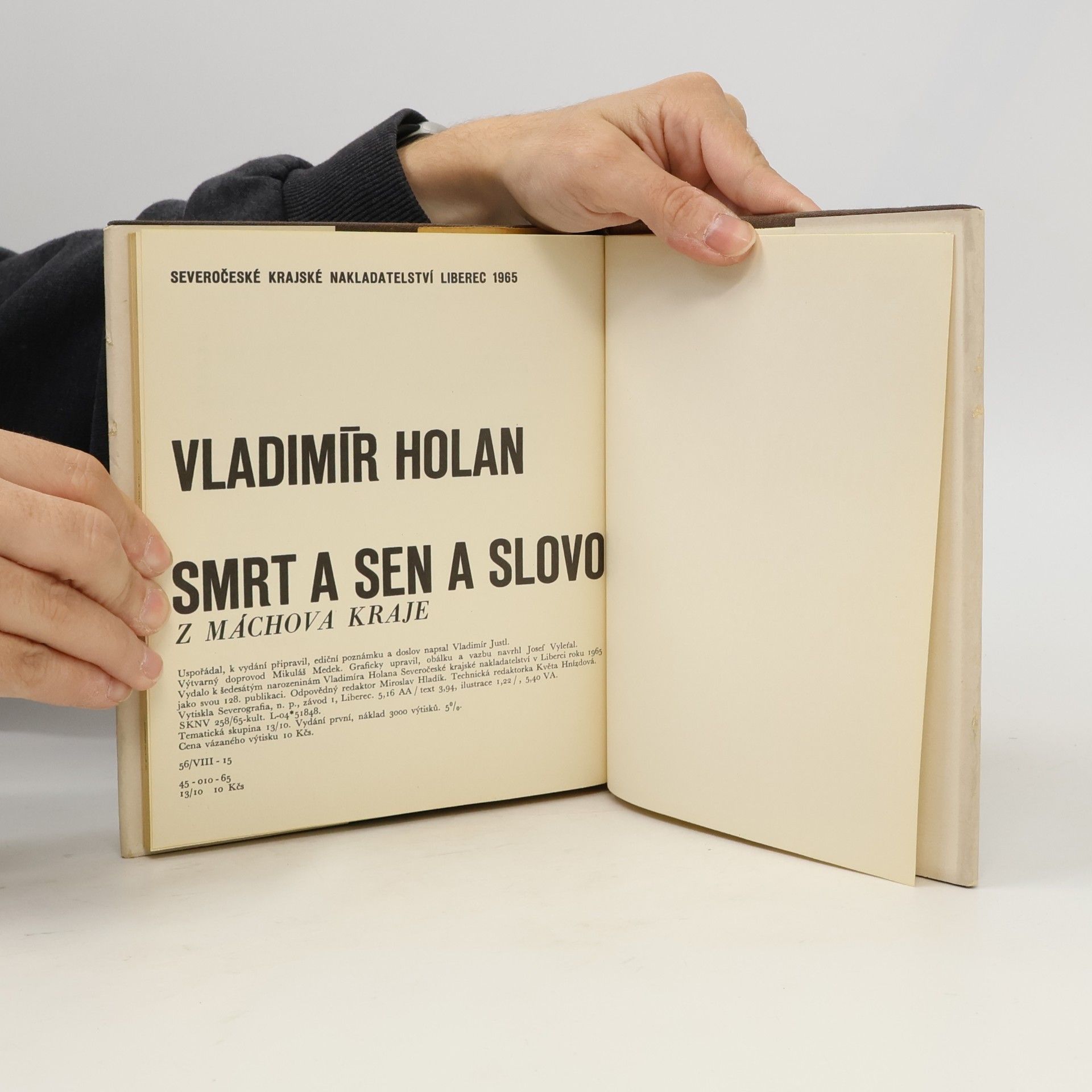 Vladimír Holan Smrt a sen a slovo. Z Máchova kraje