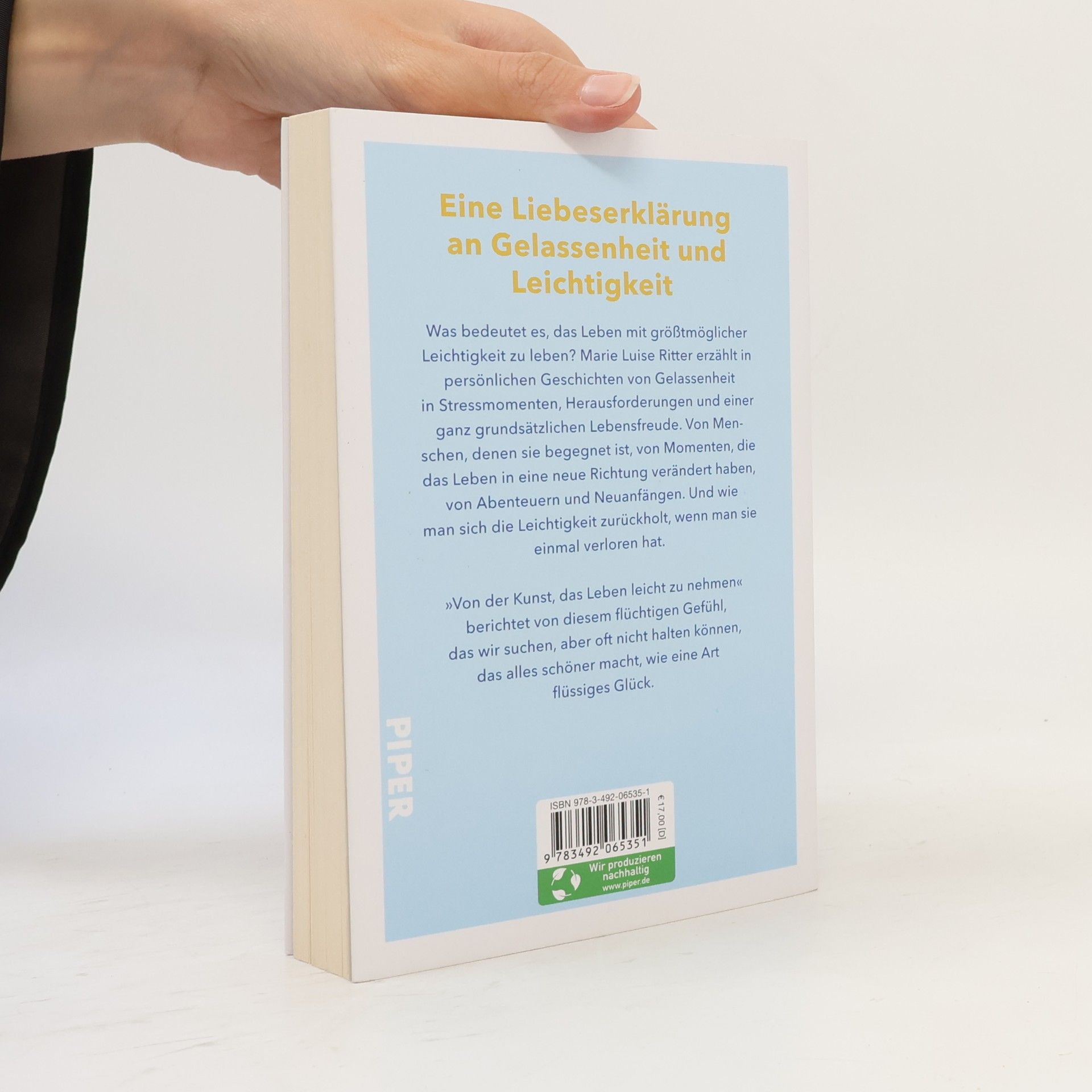 Marie Luise Ritter Von der Kunst, das Leben leicht zu nehmen