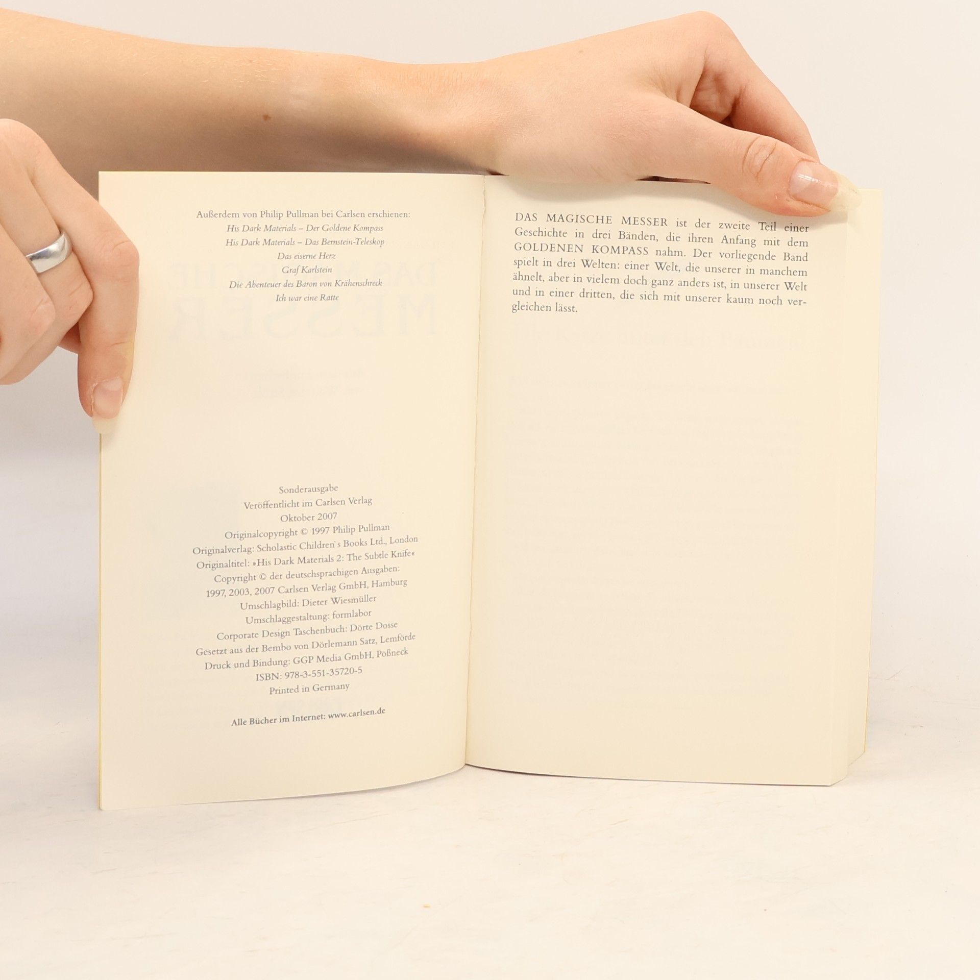Philip Pullman Der goldene Kompass 2. Das magische Messer