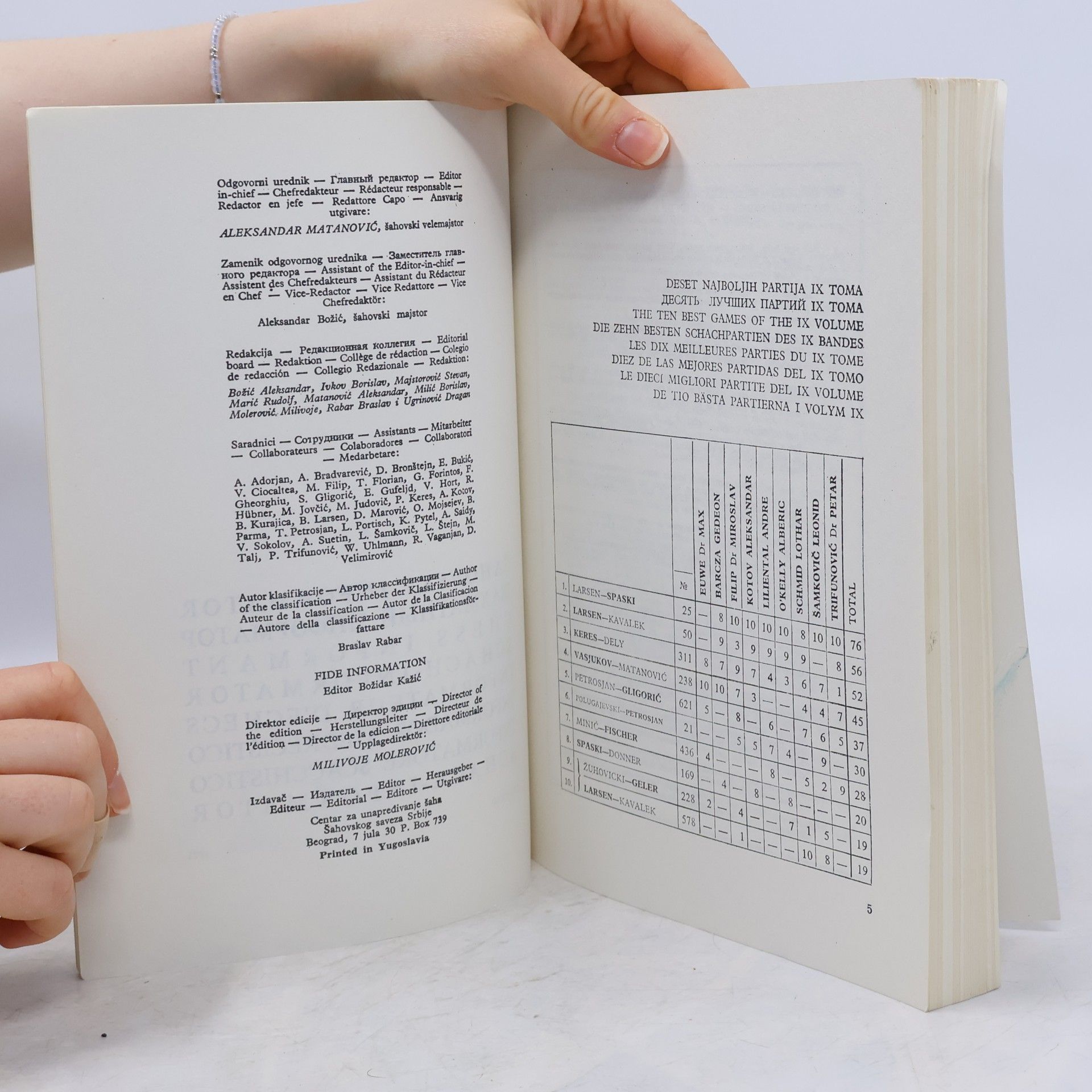 Autorenkollektiv Šahovski Informator 10/1970