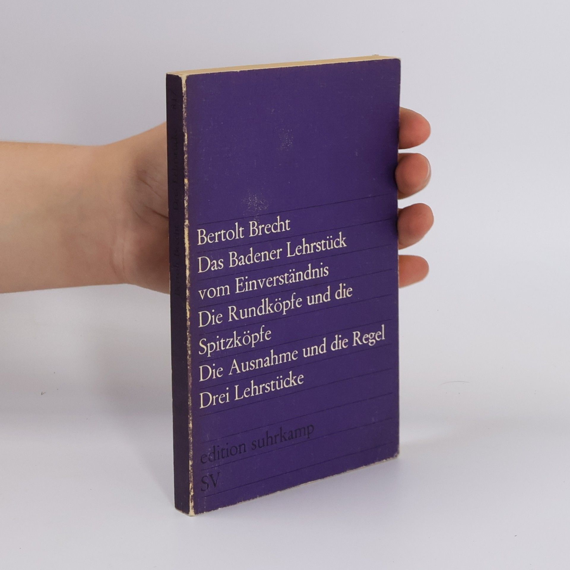 Bertolt Brecht Das Badener Lehrstück vom Einverständnis / Die Rundköpfe und die Spitzköpfe / Die Ausnahme und die Regel