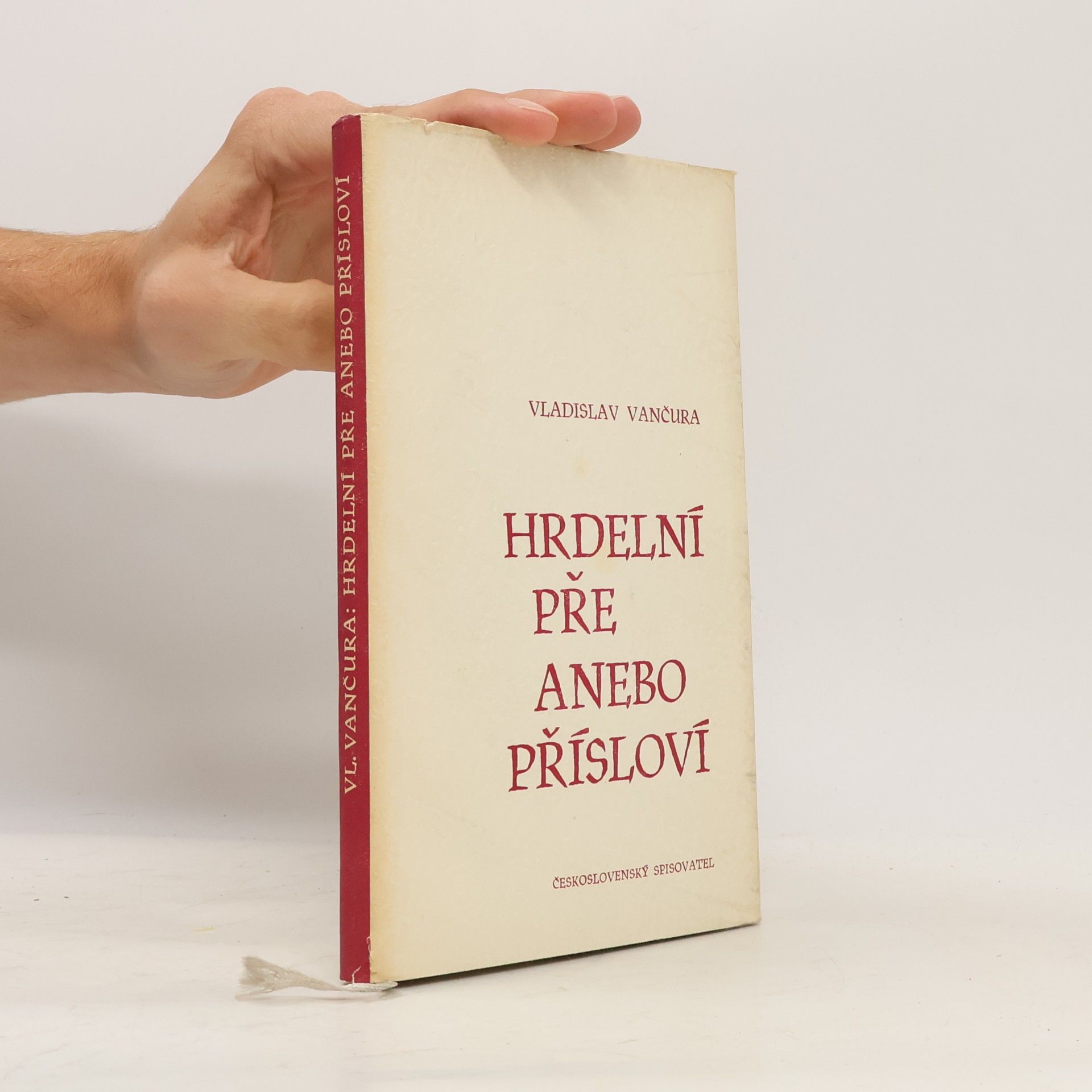 Vladislav Vančura Hrdelní pře anebo Přísloví