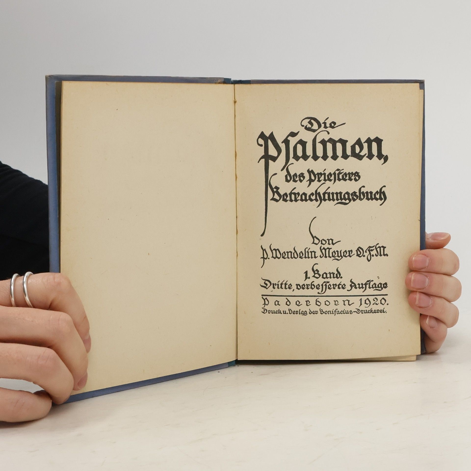 Wendelin Meyer Die Psalmen, des priesters Betrachtungsbuch 1