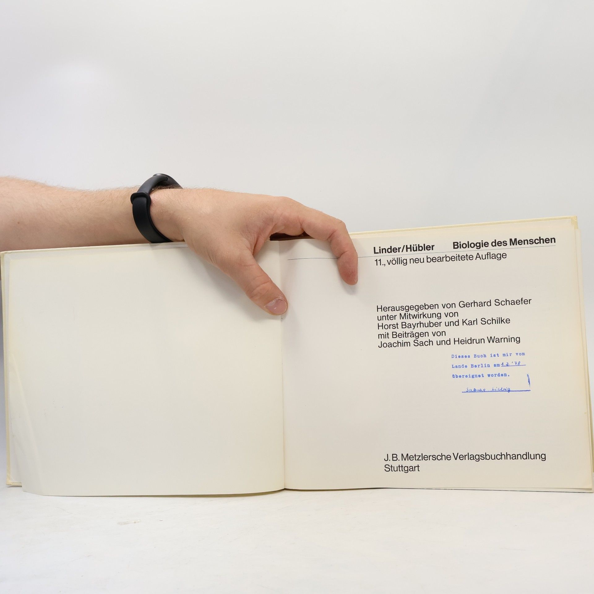 Hermann Linder Biologie des Menschen