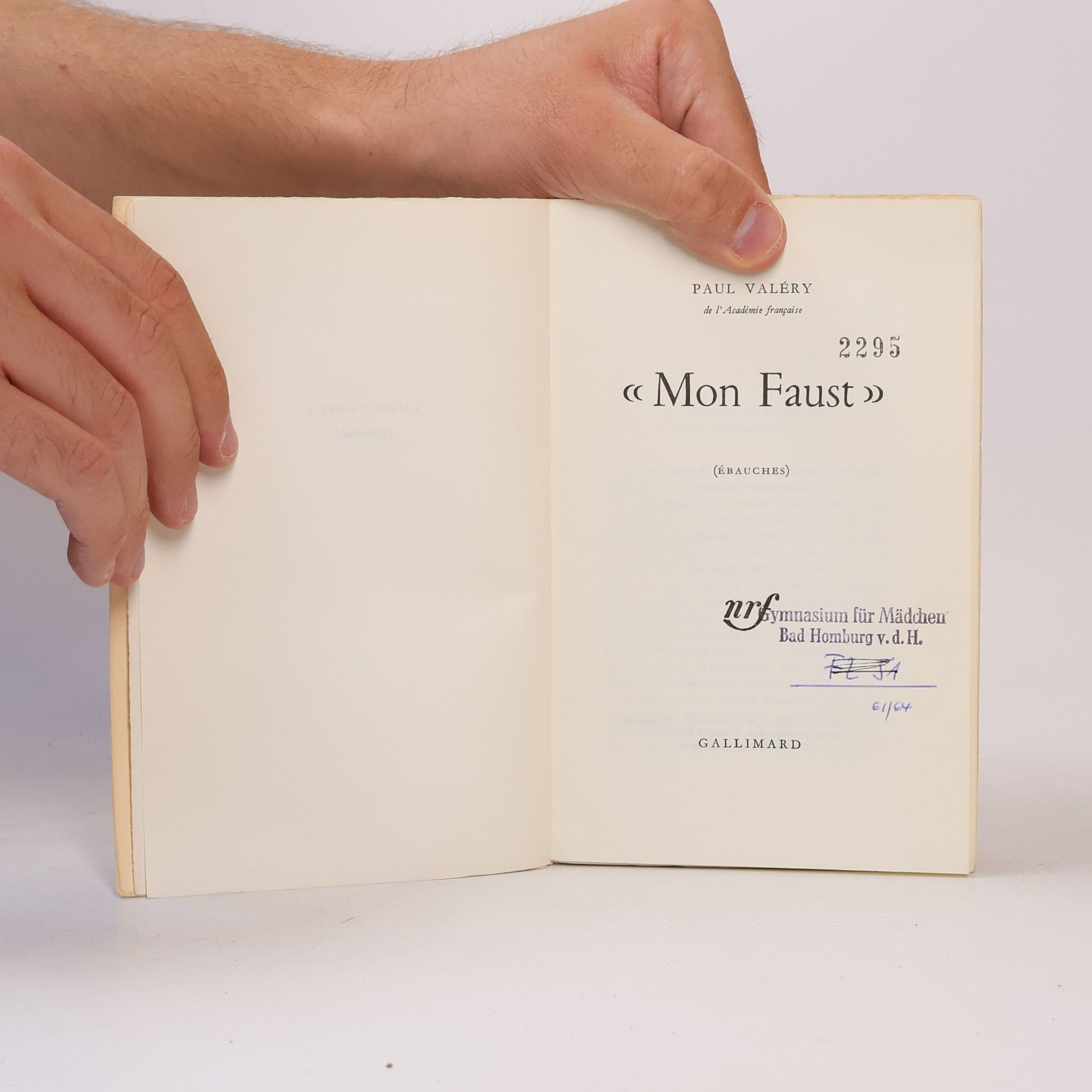 Paul Valéry ,,Mon faust”