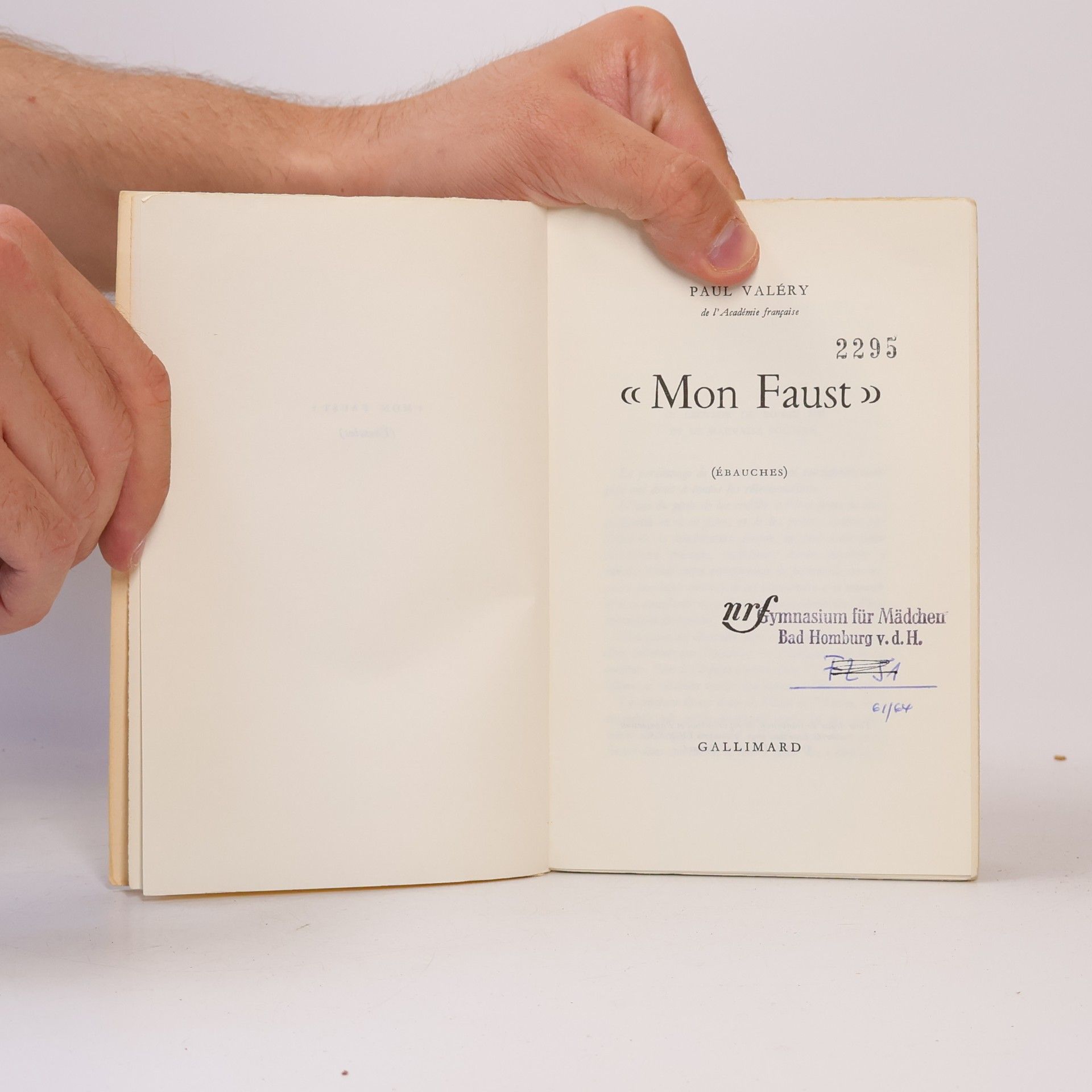 Paul Valéry ,,Mon faust”