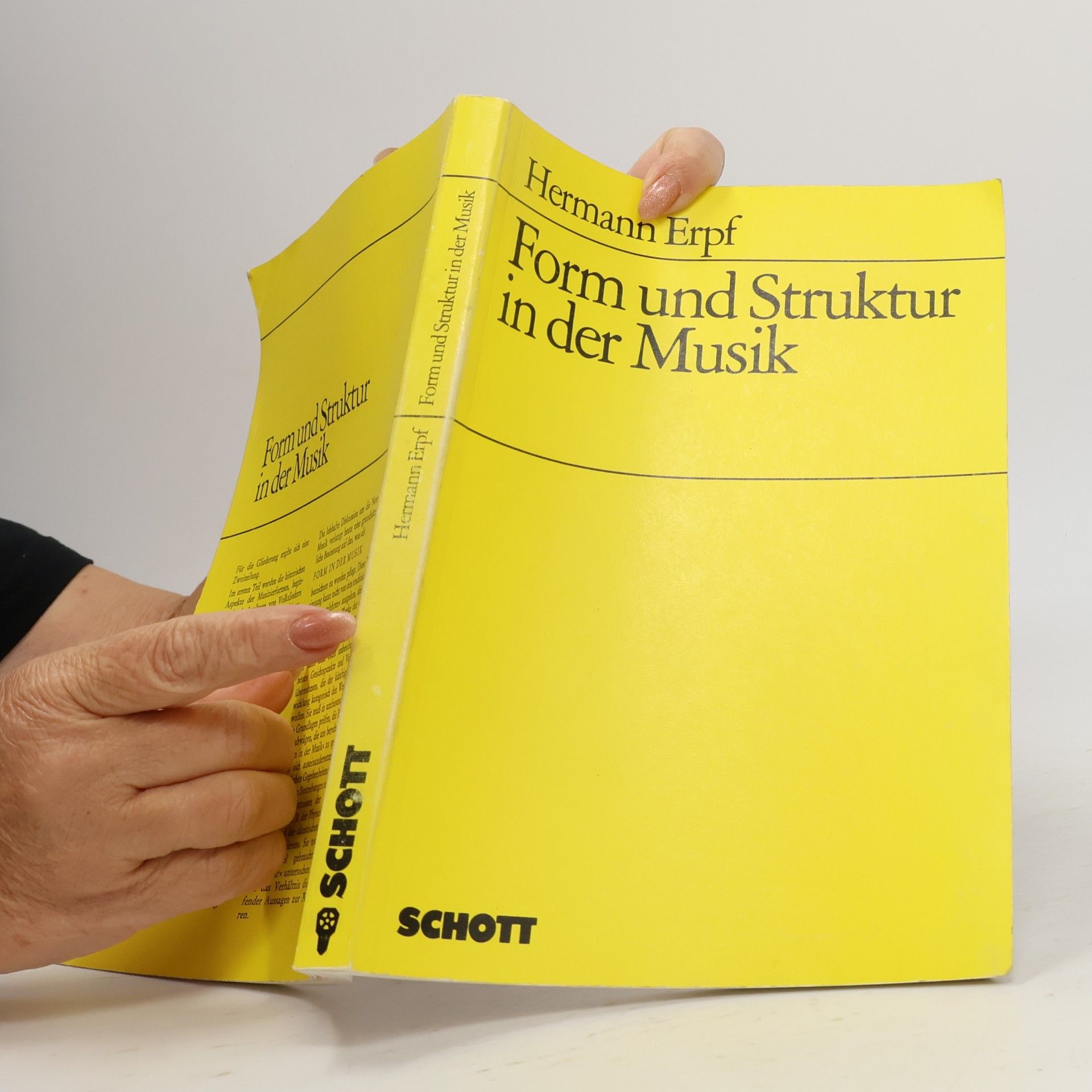 Hermann Erpf Form und Struktur in der Musik