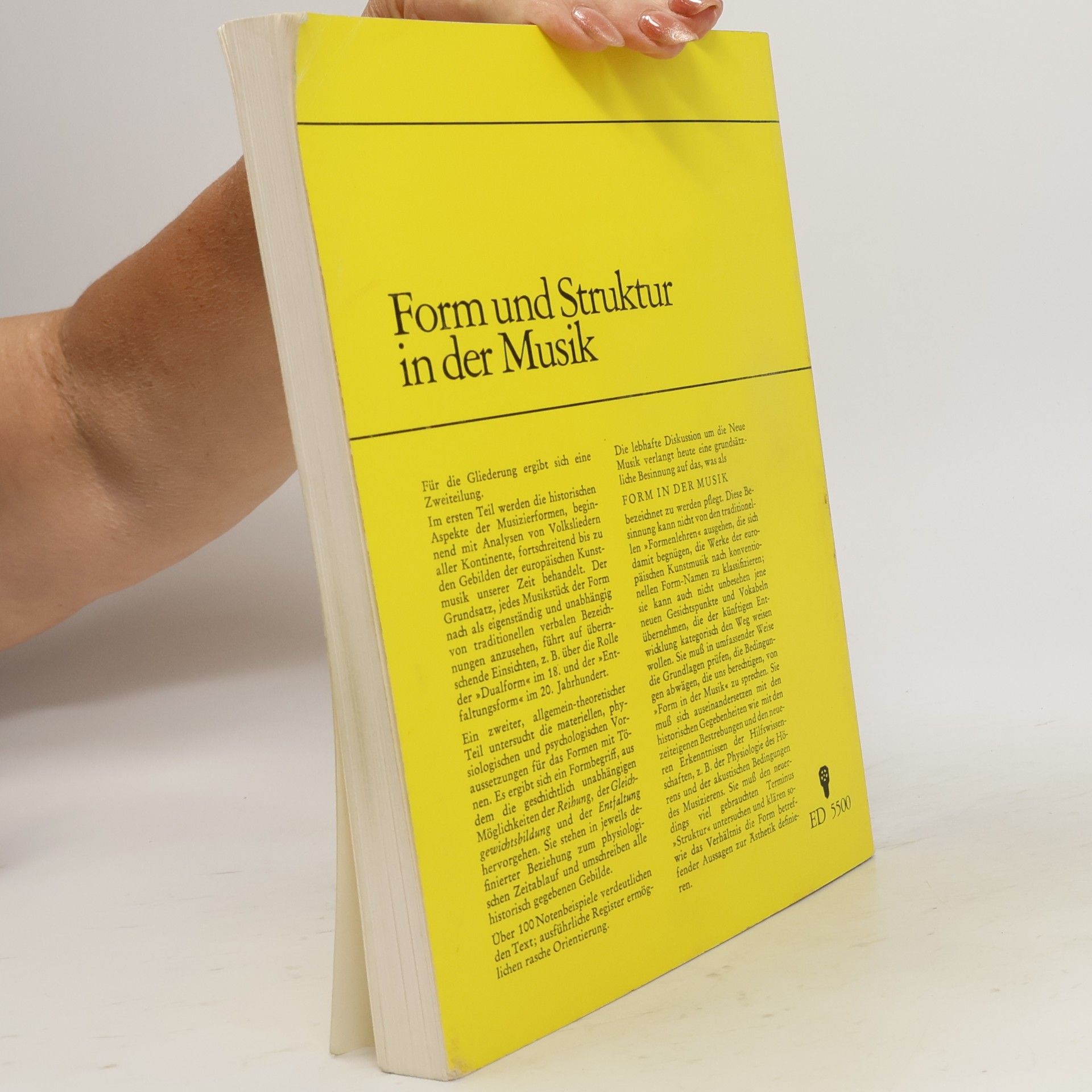 Hermann Erpf Form und Struktur in der Musik