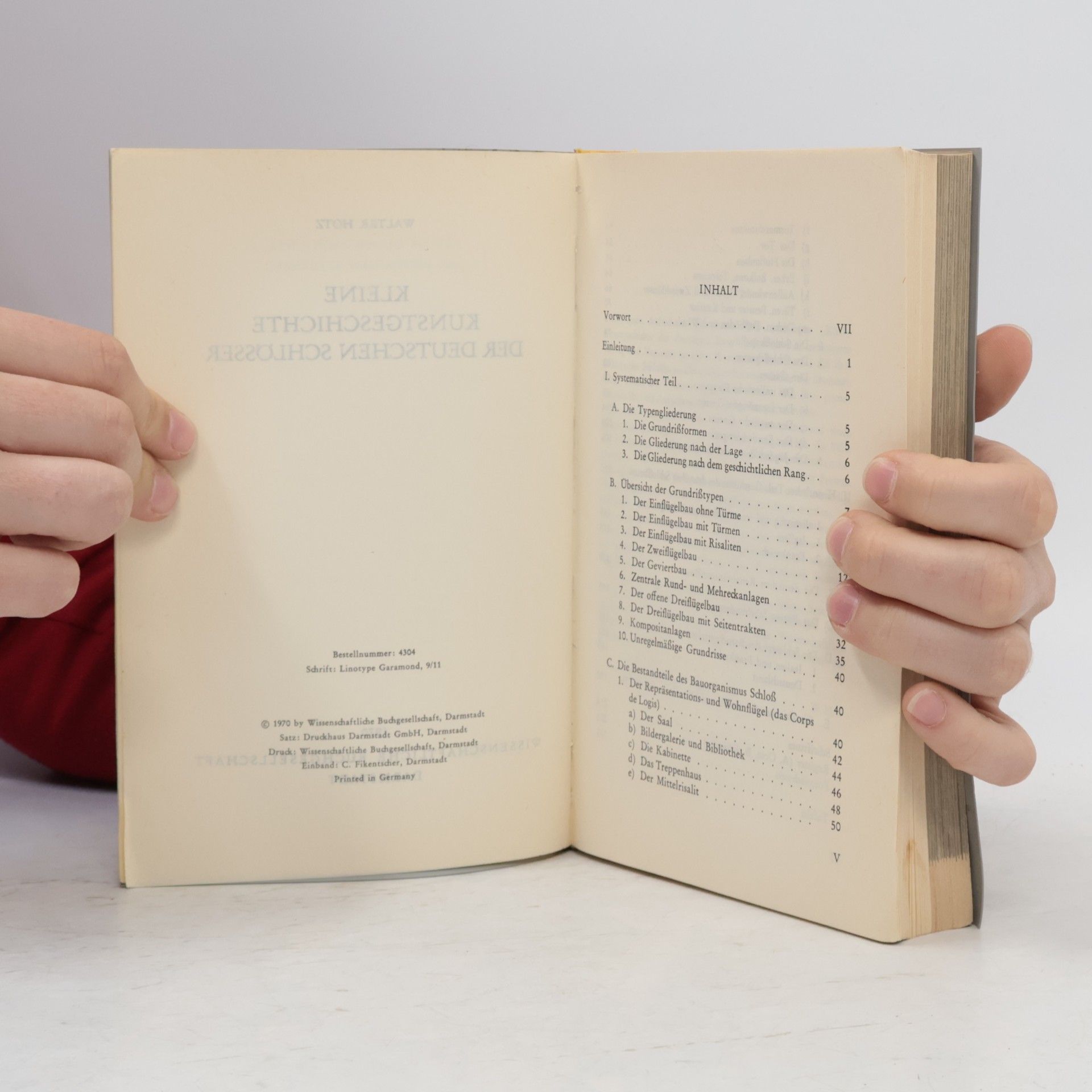 Walter Hotz Kleine Kunstgeschichte der deutschen Schlösser