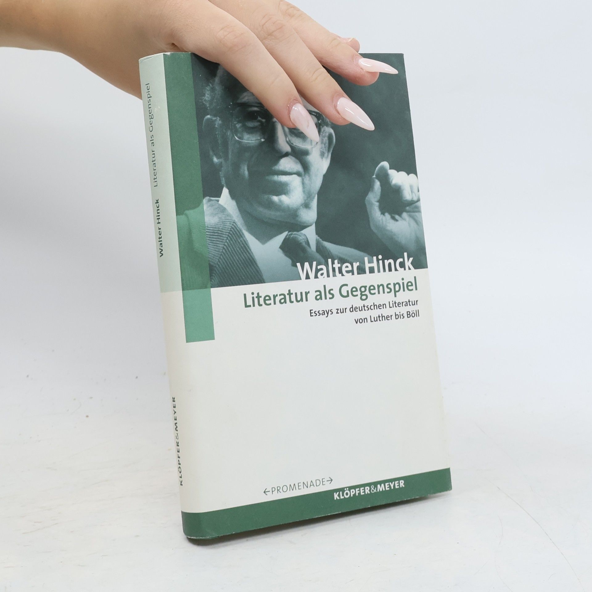Walter Hinck Literatur als Gegenspiel