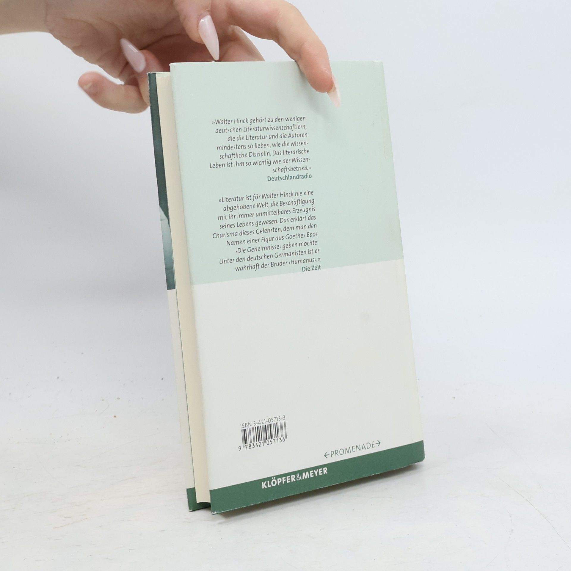 Walter Hinck Literatur als Gegenspiel