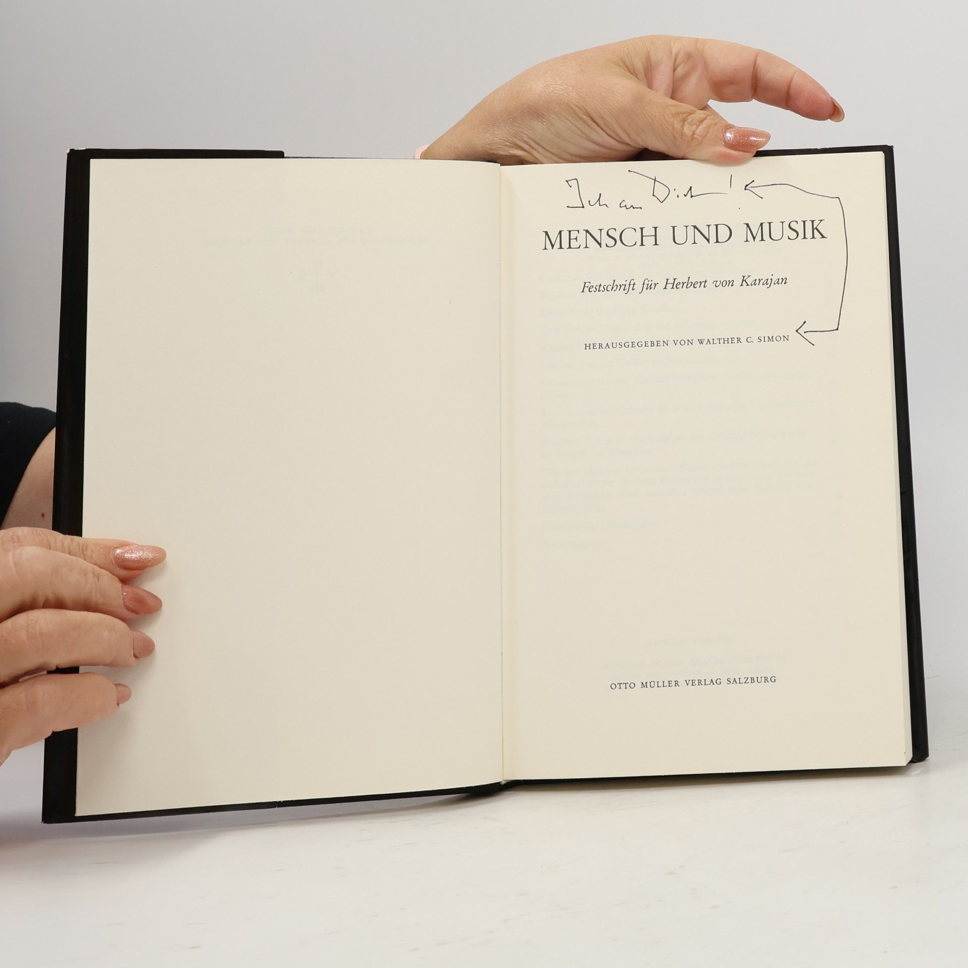Wilhelm Josef Revers Mensch und Musik: Festschrift für Herbert von Karajan