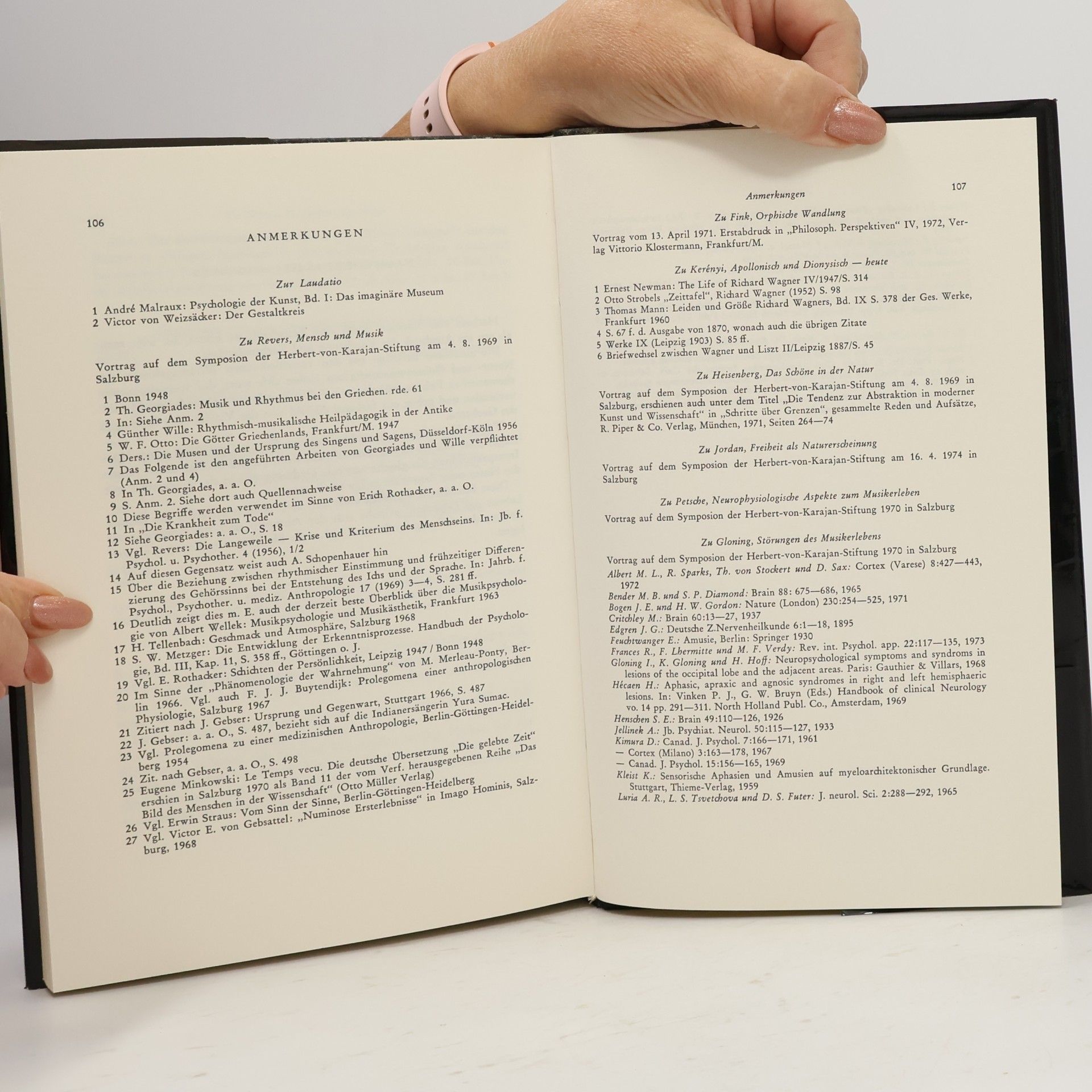 Wilhelm Josef Revers Mensch und Musik: Festschrift für Herbert von Karajan