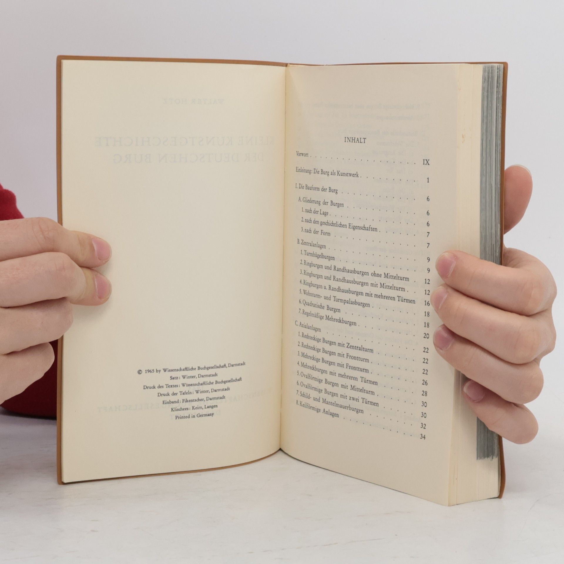Walter Hotz Kleine Kunstgeschichte der deutschen Burg