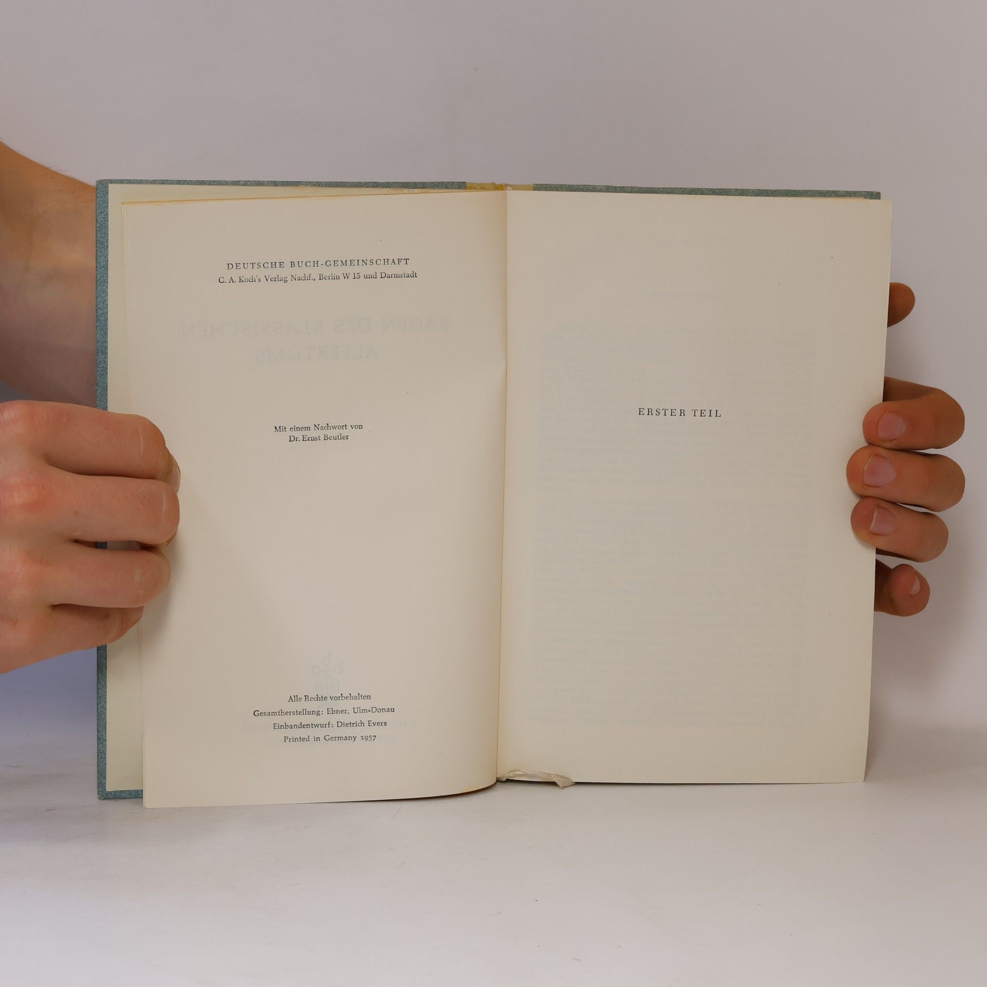 Gustav Schwab Sagen des klassischen Altertums