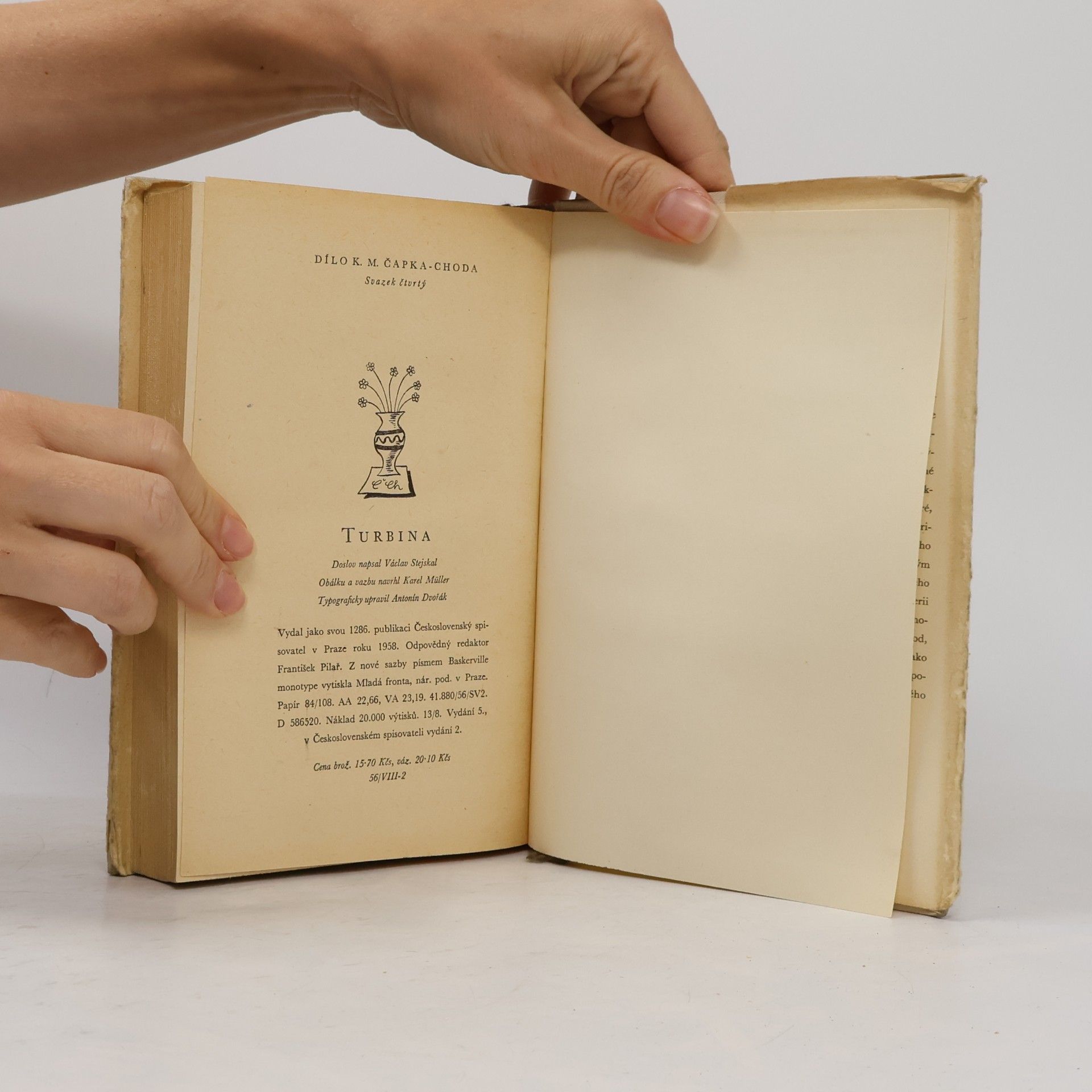 K. M. Čapek Chod Turbina