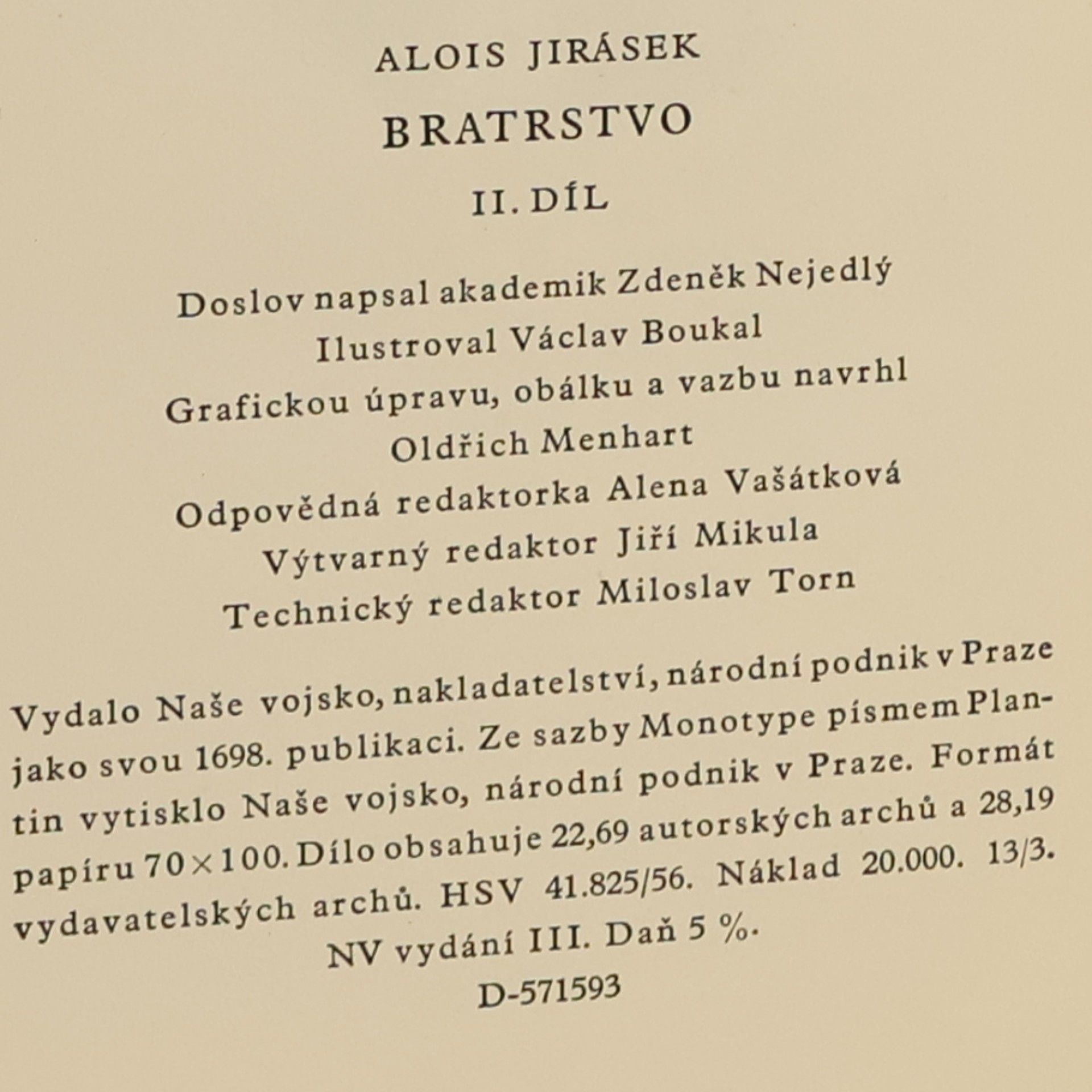 Alois Jirásek Bratrstvo II. díl