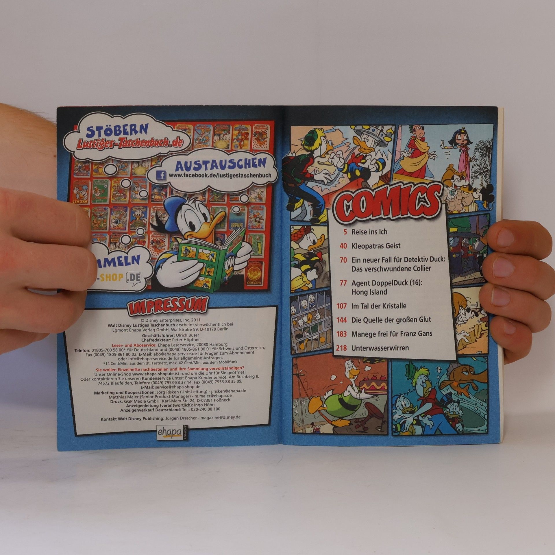 Walt Disney Lustiges Taschenbuch 416. Reise ins Ich