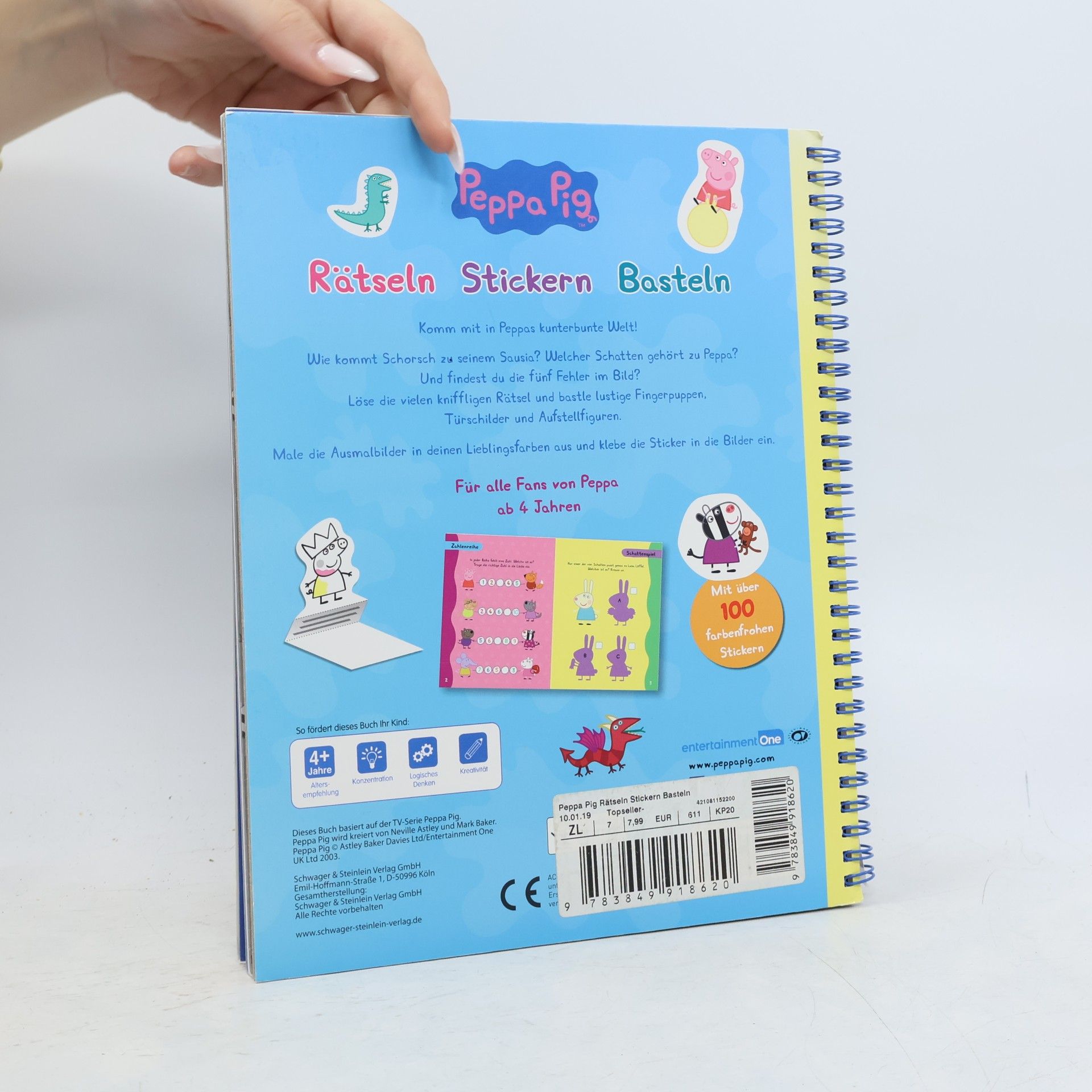 Autorenkollektiv Peppa Pig Rätseln Stickern Basteln