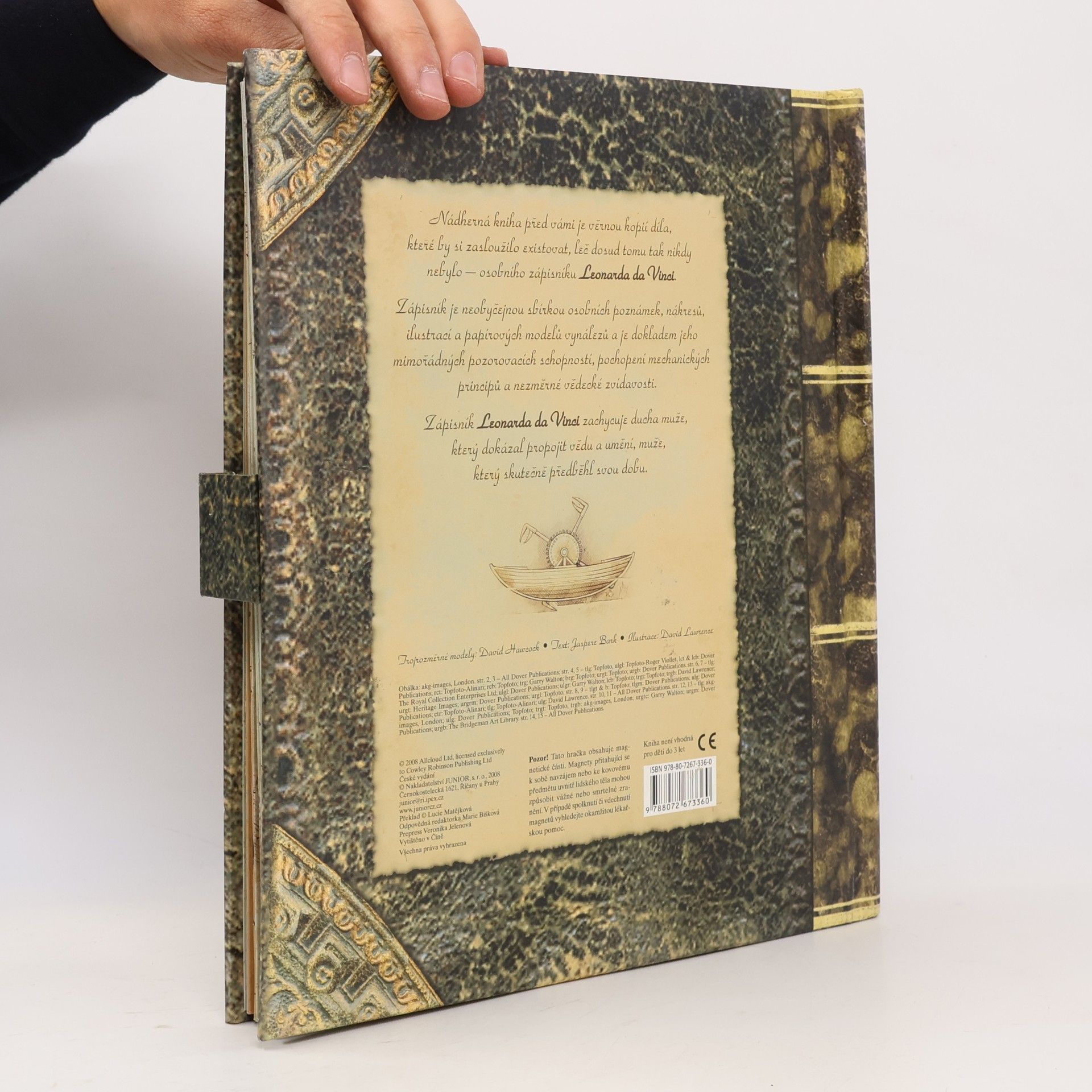 Jaspere Bark Vynálezy Leonarda da Vinci (pop-up leporelo)