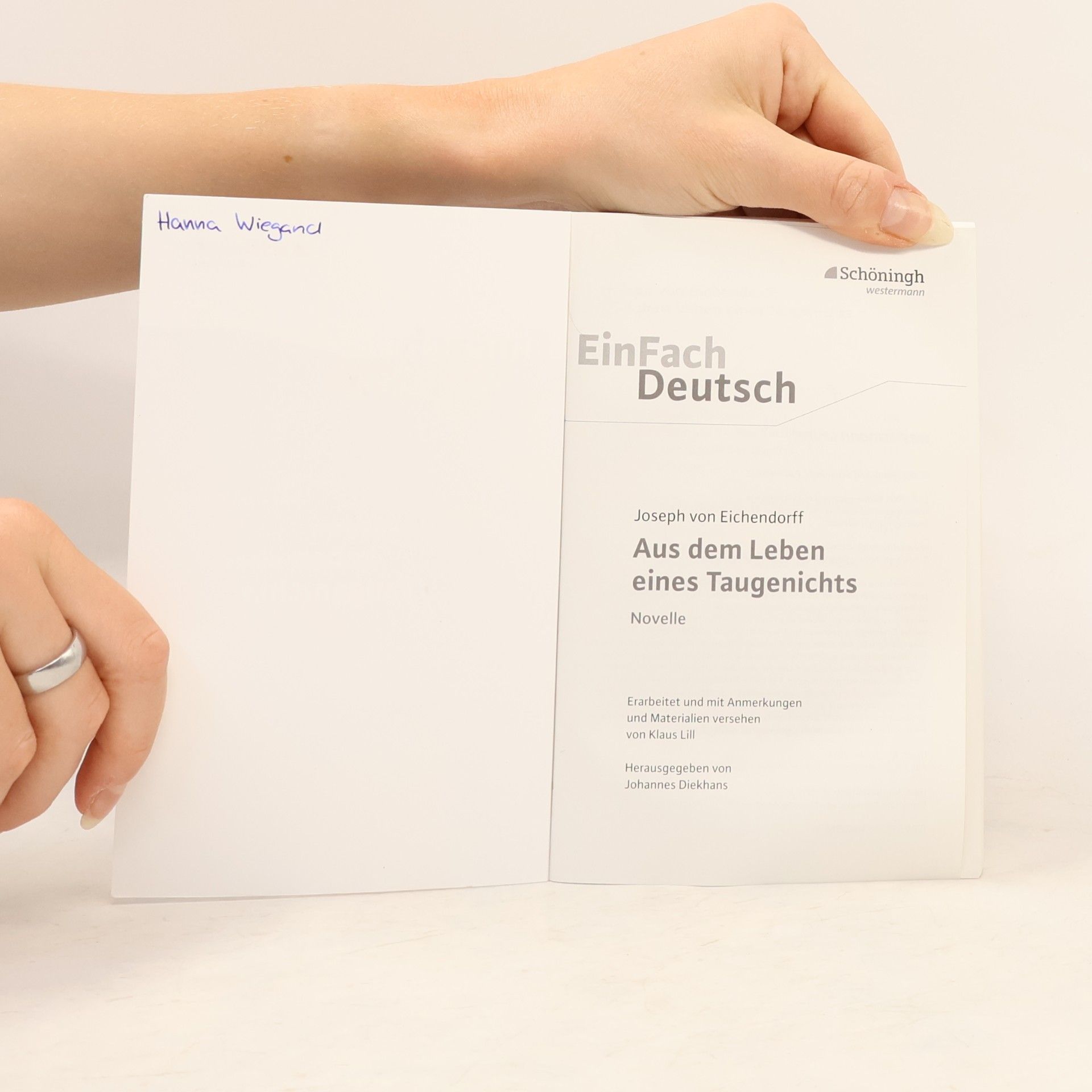 Stefan Volk Joseph von Eichendorff: Aus dem Leben eines Taugenichts