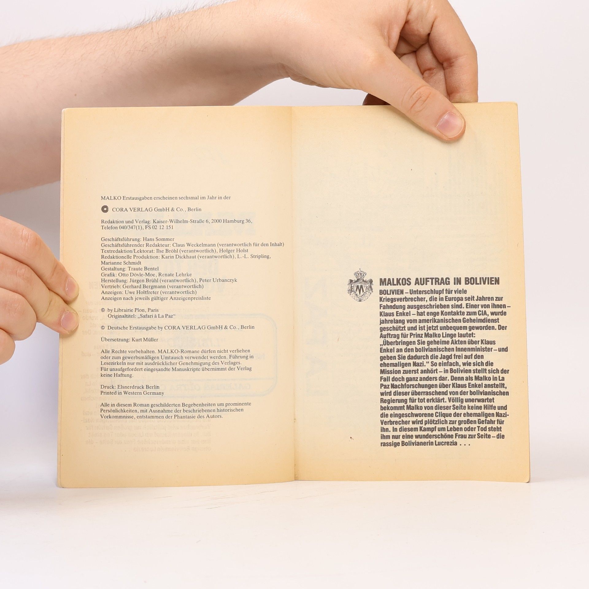 Autorenkollektiv Malko 64. Der Tote von La Paz
