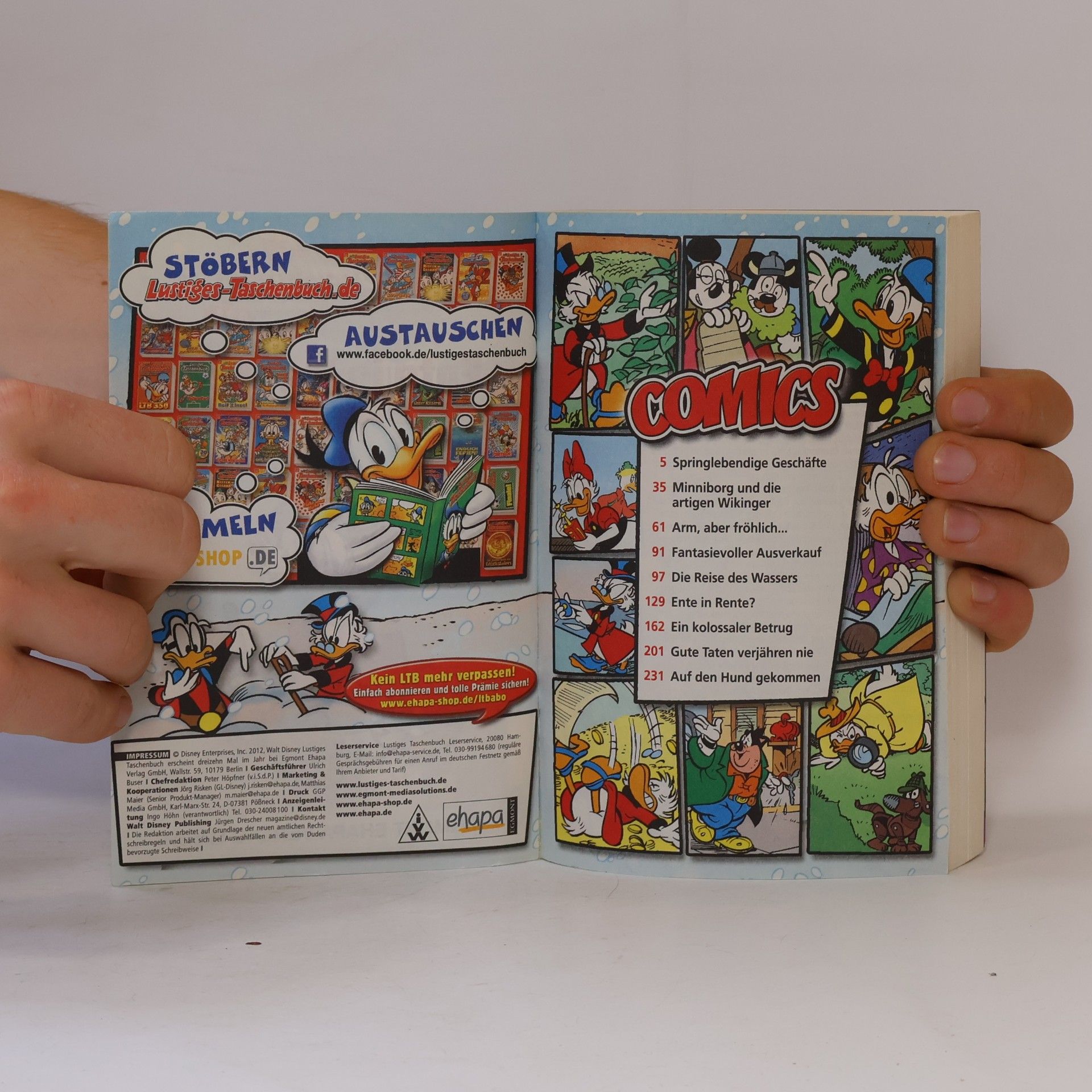 Walt Disney Lustiges Taschenbuch 436. Ente in Rente?