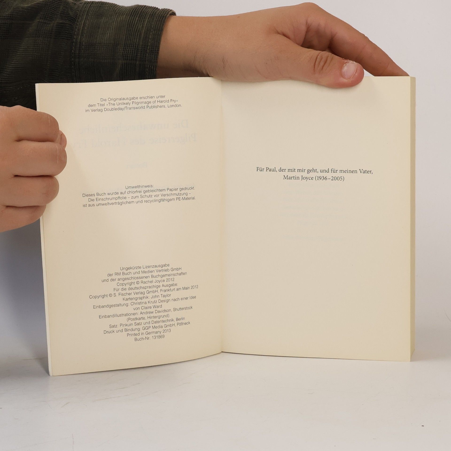 Rachel Joyce Die unwahrscheinliche Pilgerreise des Harold Fry