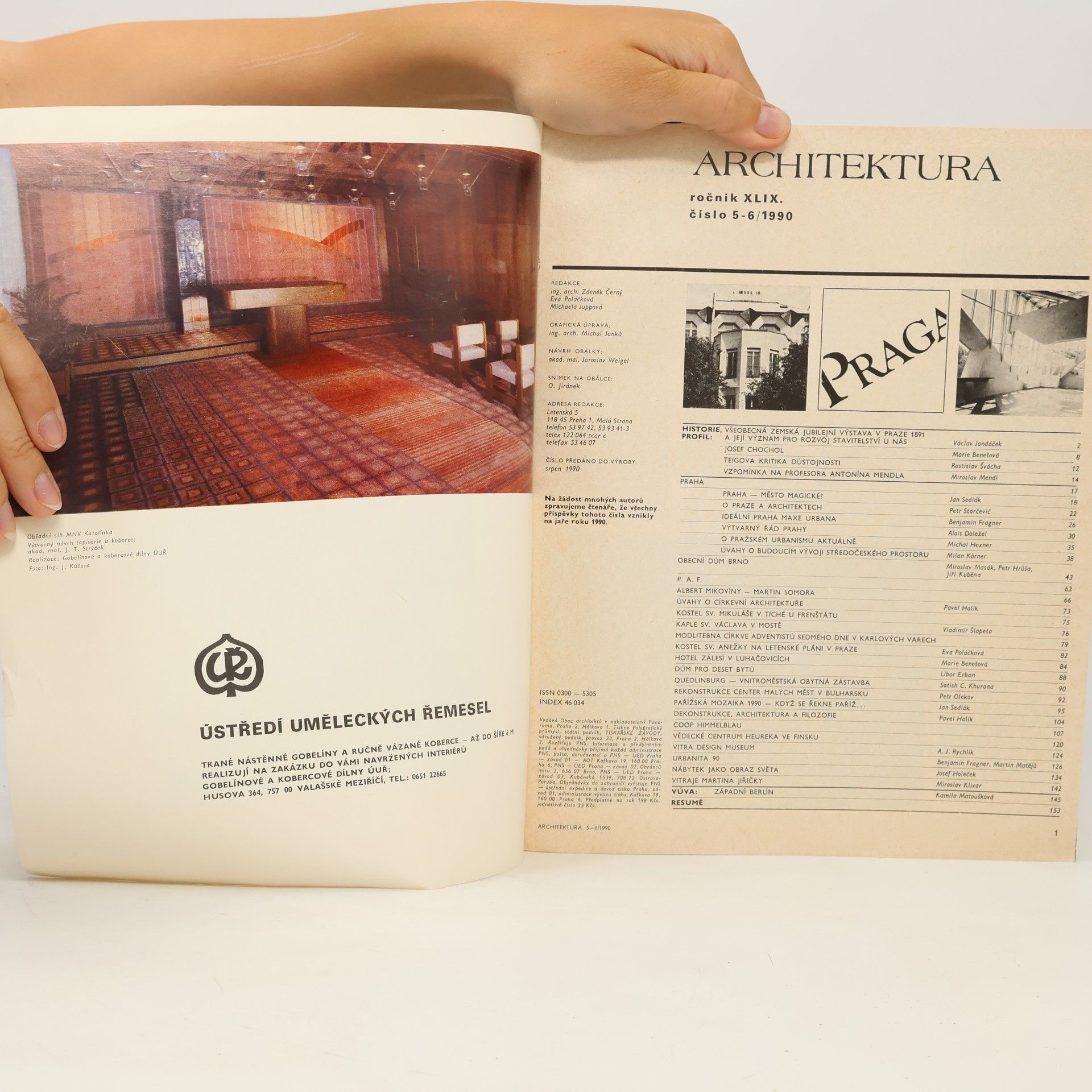 Autorenkollektiv Architektura, ročník XLIX., číslo 5-6/1990