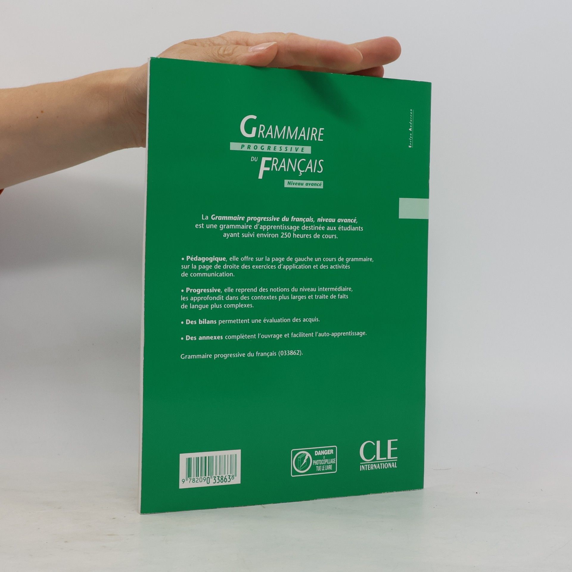Jean-Louis Frérot Grammaire progressive du français : niveau avancé : avec 400 exercices : corrigés
