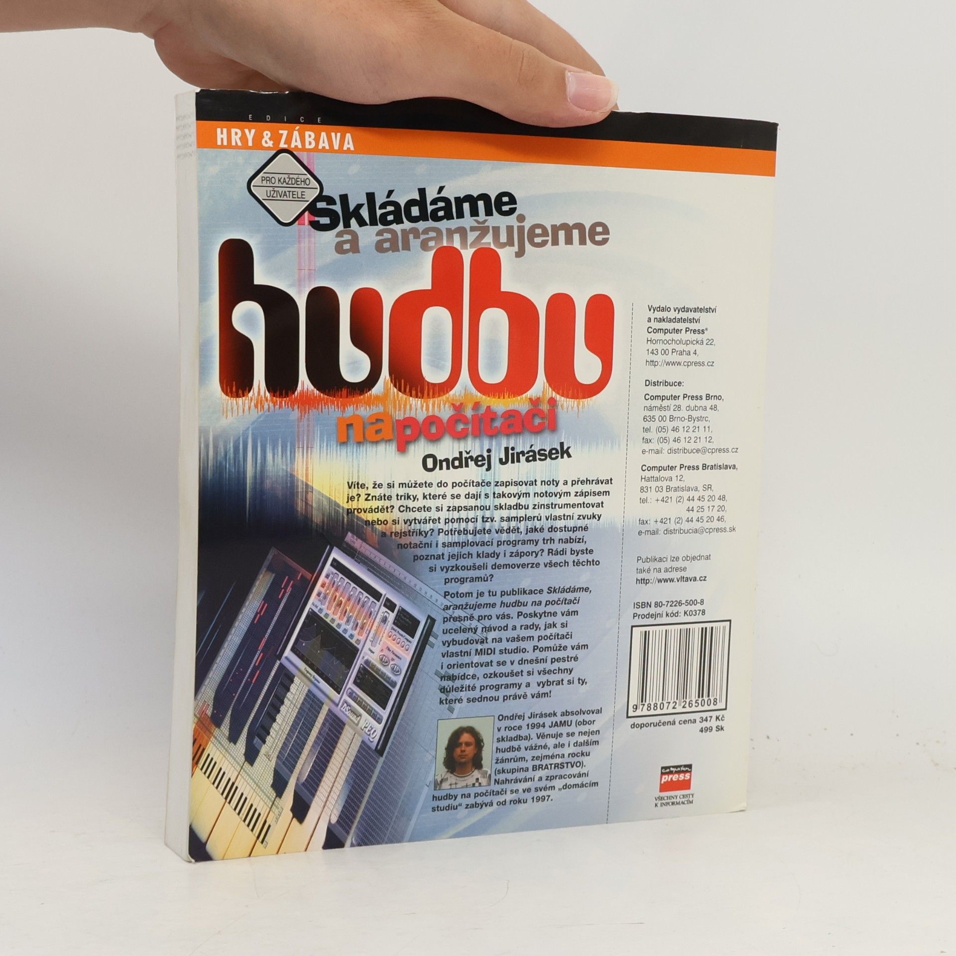 Ondřej Jirásek Skládáme a aranžujeme hudbu na počítači
