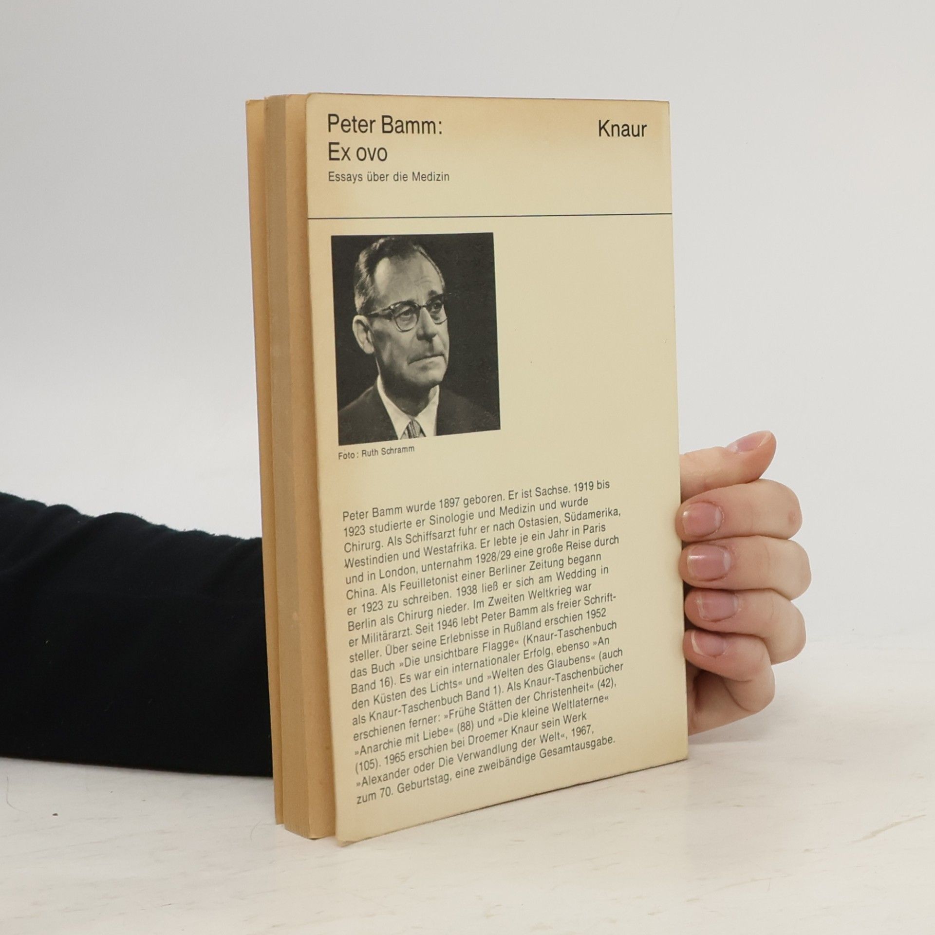 Peter Bamm Ex ovo. Essays über die Medizin