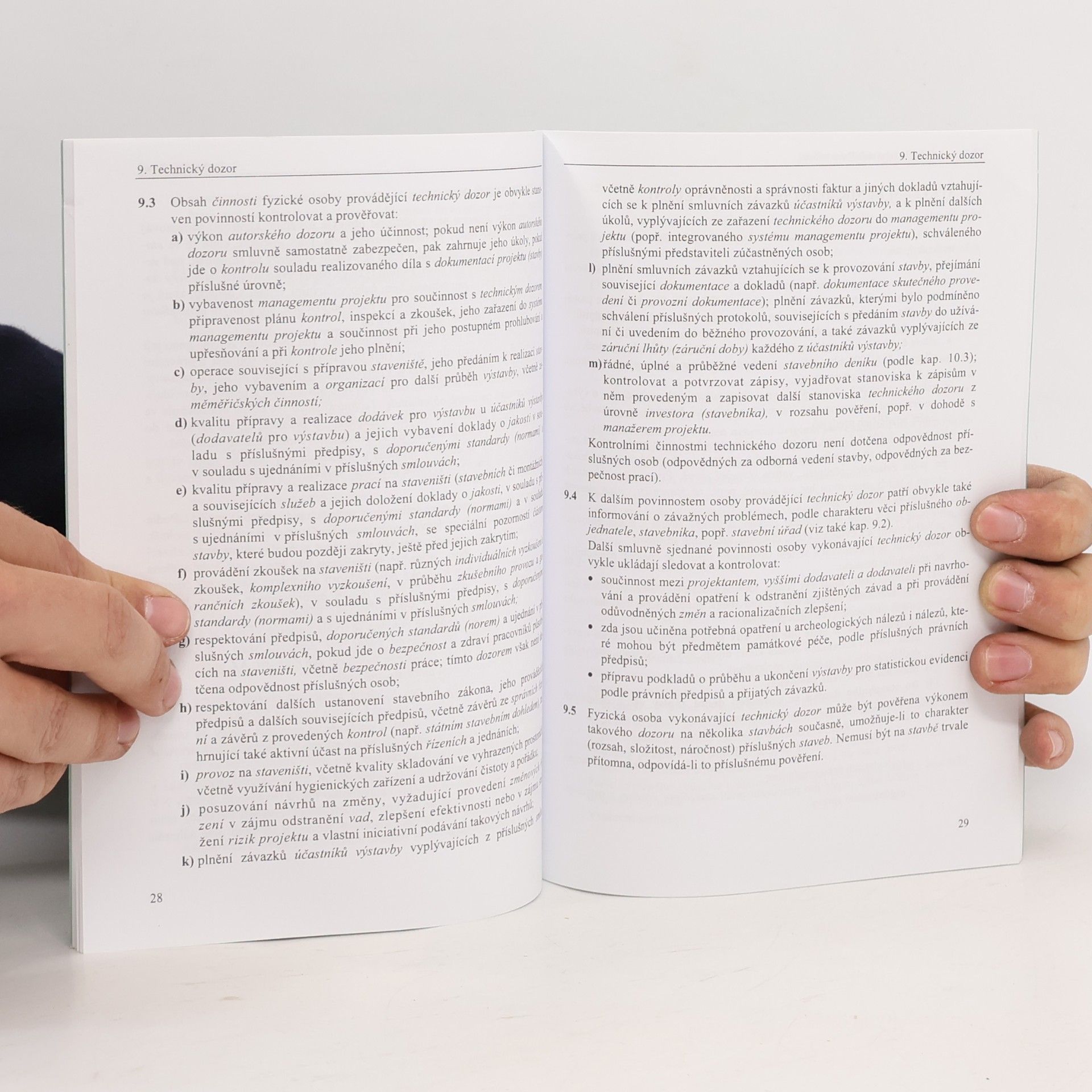 Kolektív autorov Vedení, dohled a dozory ve výstavbě. Stavební deník, jeho skladba a vedení : doporučený standard : metodická řada DOS M 05.01