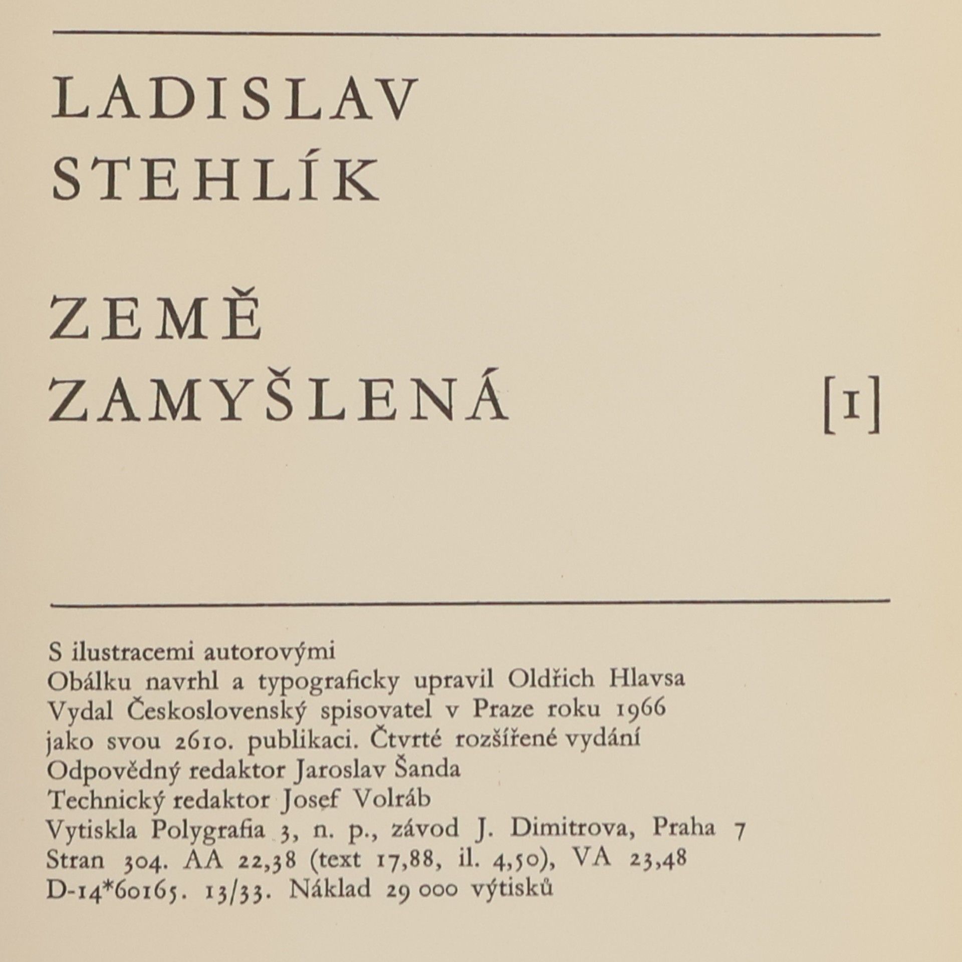 Ladislav Stehlík Země zamyšlená I