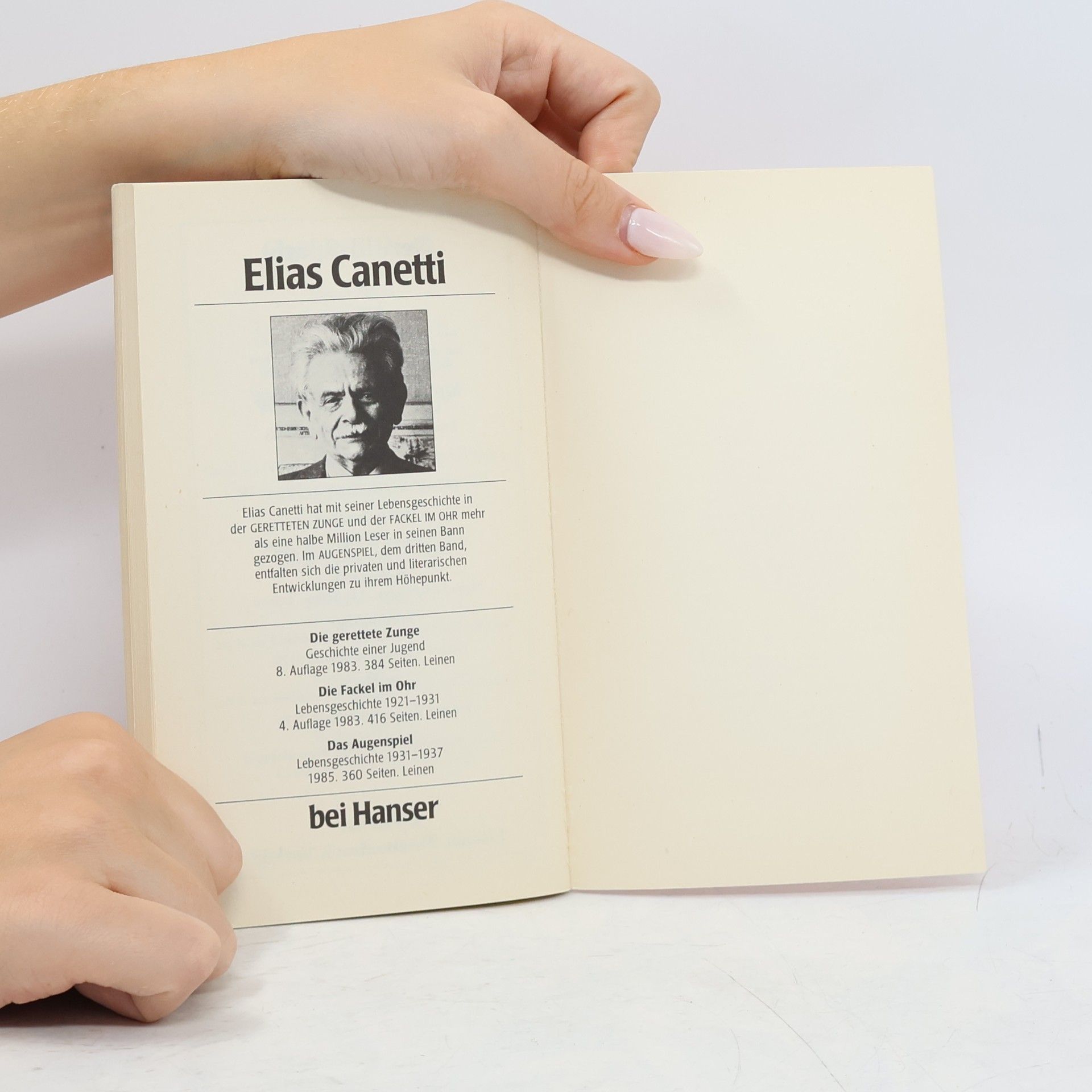 Elias Canetti Die Stimmen von Marrakesch