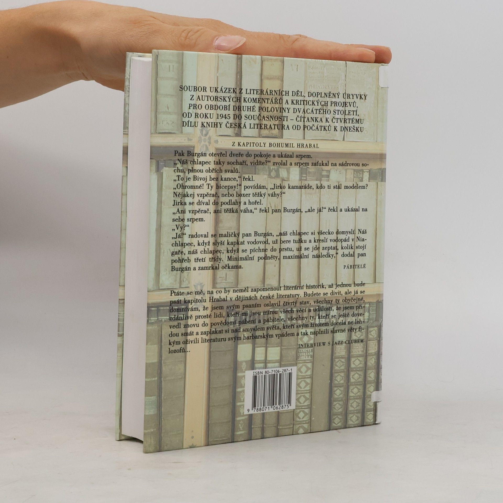 Jiří Holý Kniha textů 4. Česká literatura od počátků k dnešku. 2. polovina 20. století