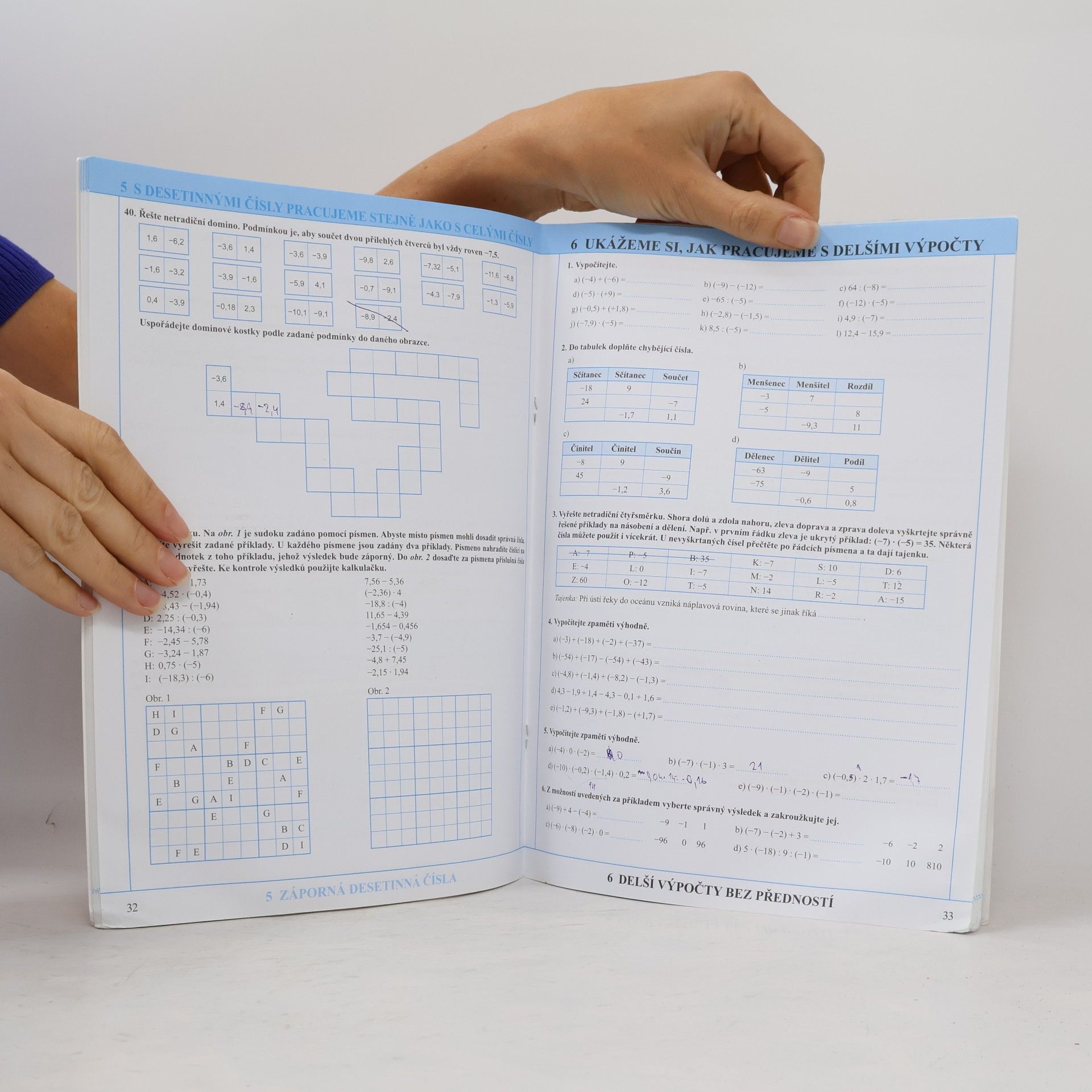 Kolektív autorov Matematika - Kladná a záporná čísla (pracovní sešit)