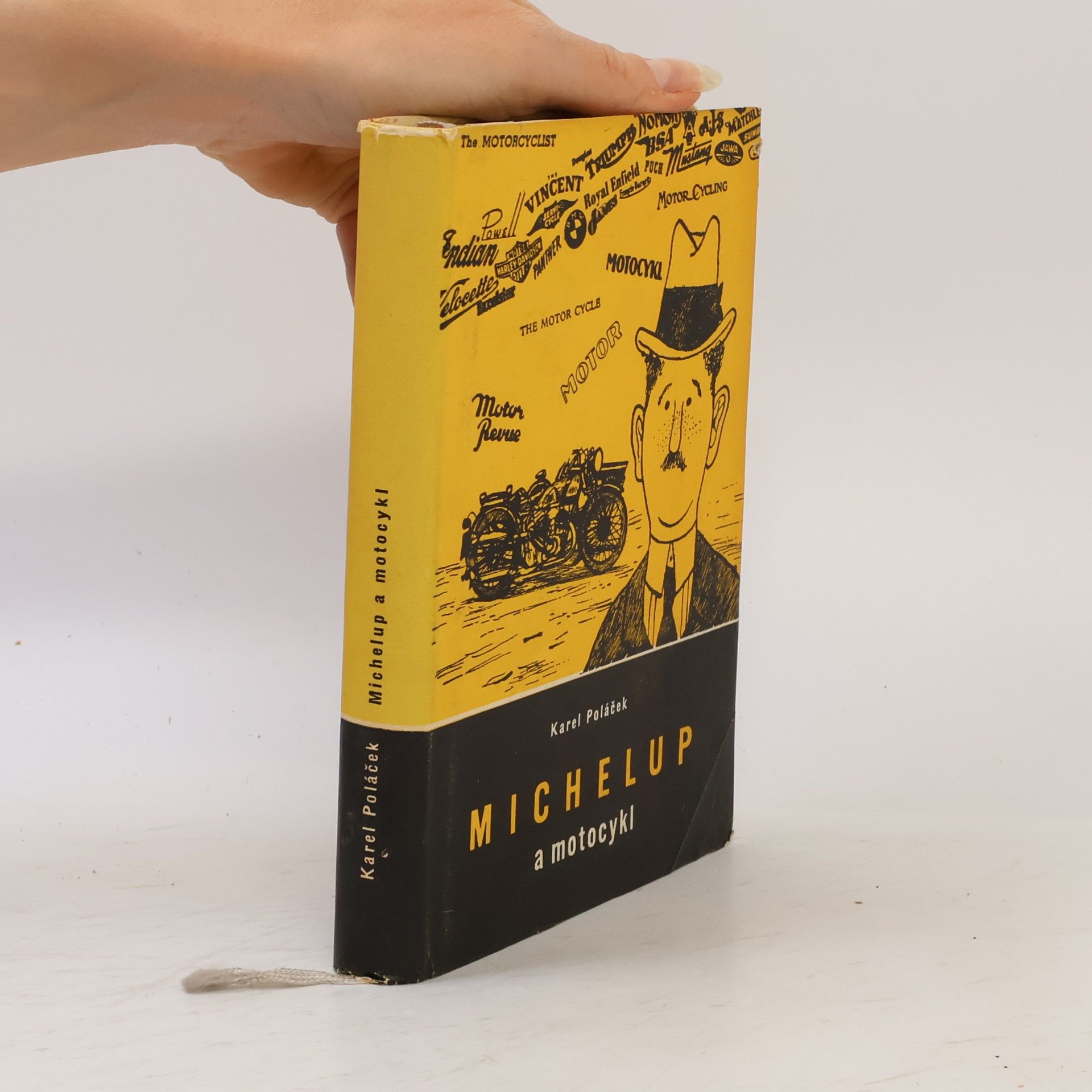Karel Poláček Michelup a motocykl
