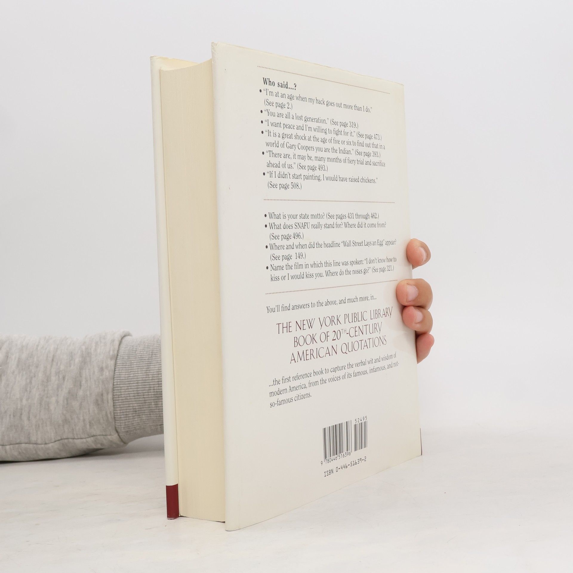 Stephen Donadio The New York Public Library Book of Twentieth Century American Quotations