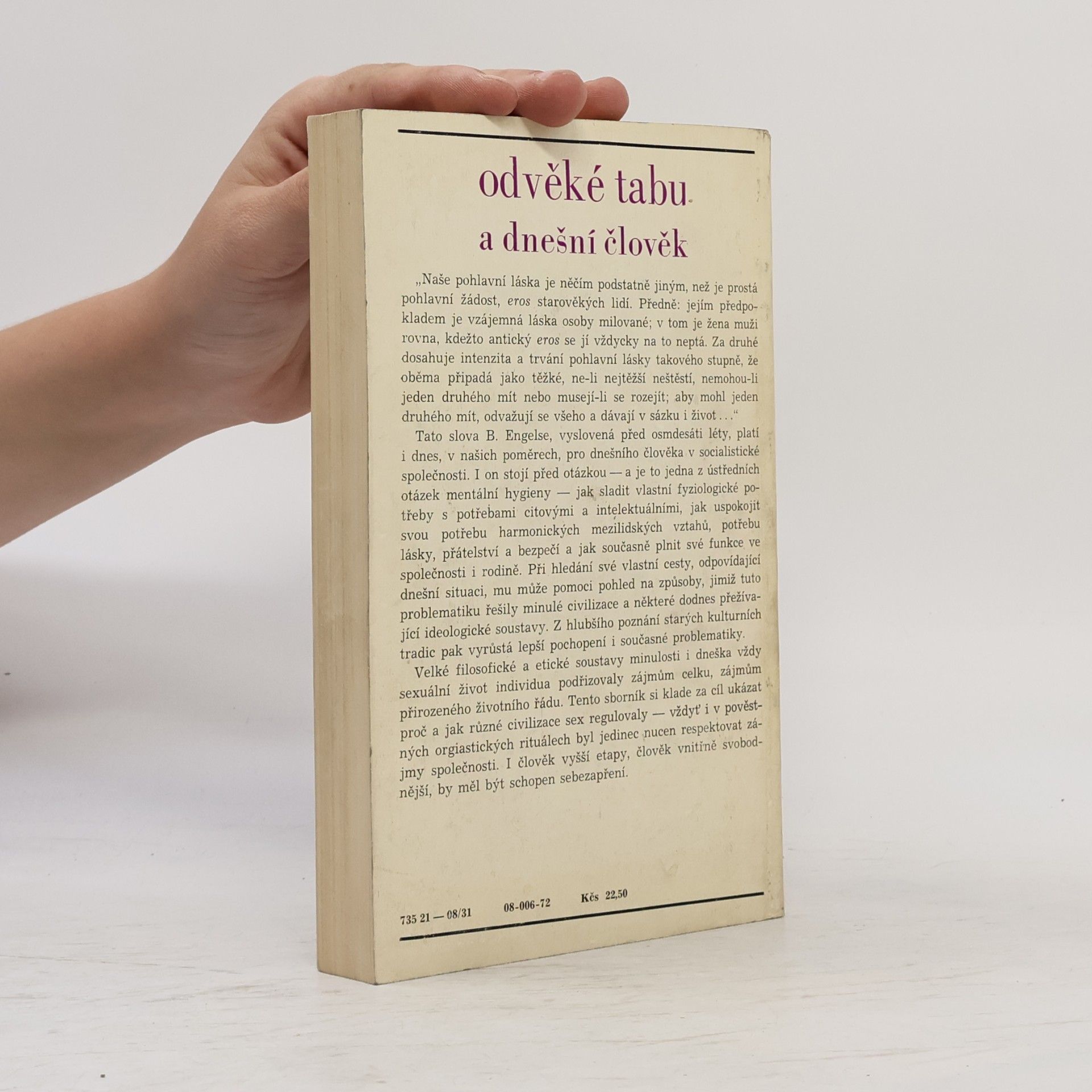 Various authors Odvěké tabu a dnešní člověk