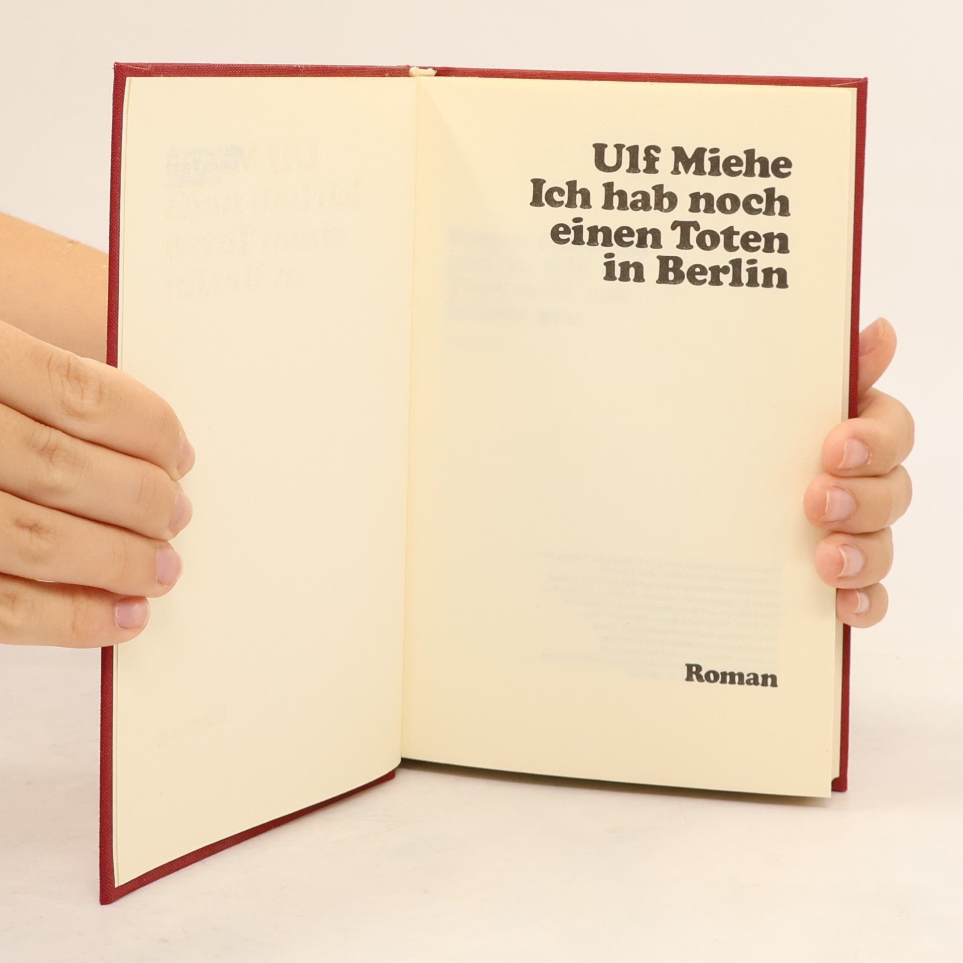 Ulf Miehe Ich hab noch einen Toten in Berlin