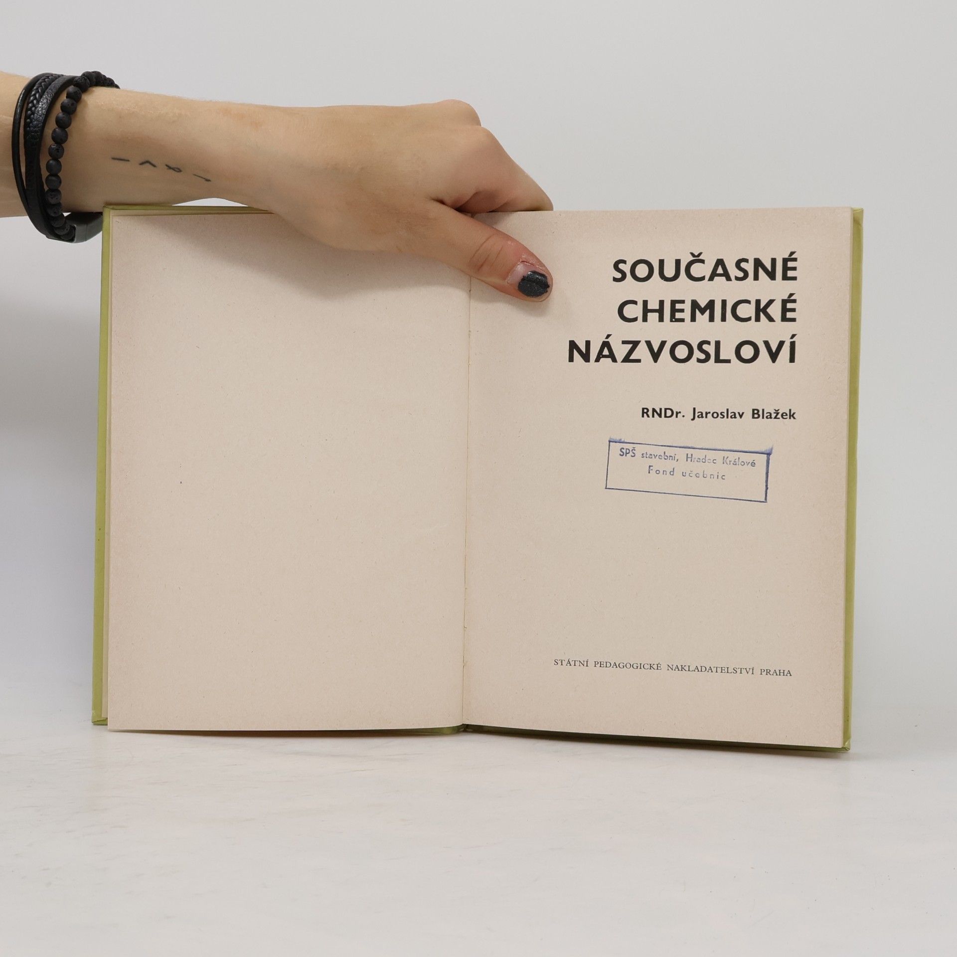 Jaroslav Blažek Současné chemické názvosloví