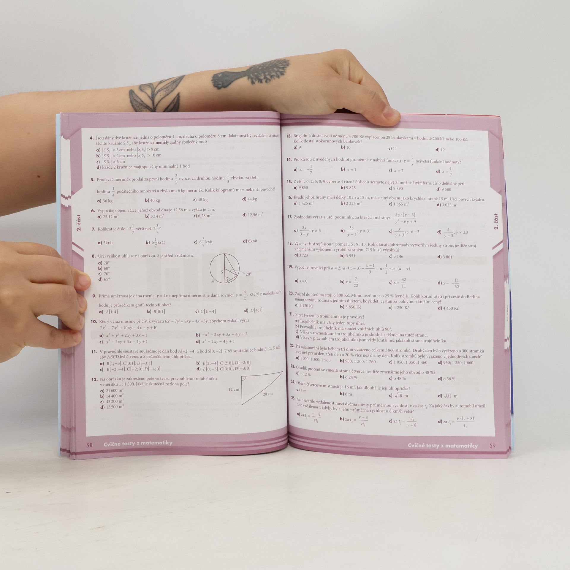 Petra Červinková Testy příprava na střední školy - Český jazyk, Matematika, Studijní předpoklady