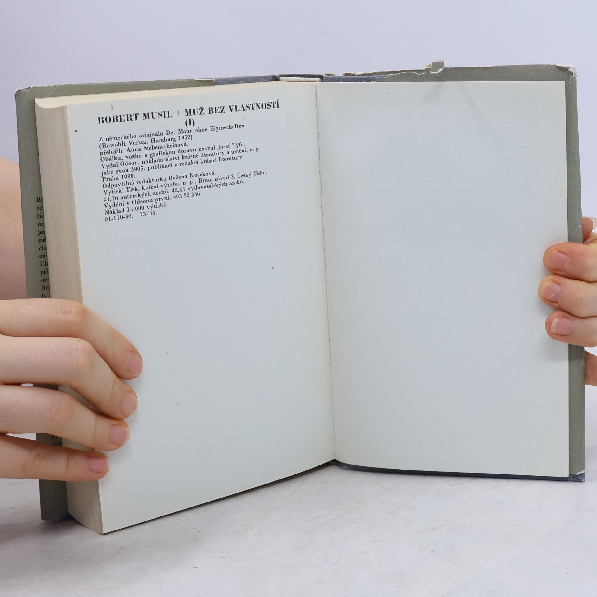 Robert Musil Muž bez vlastností I
