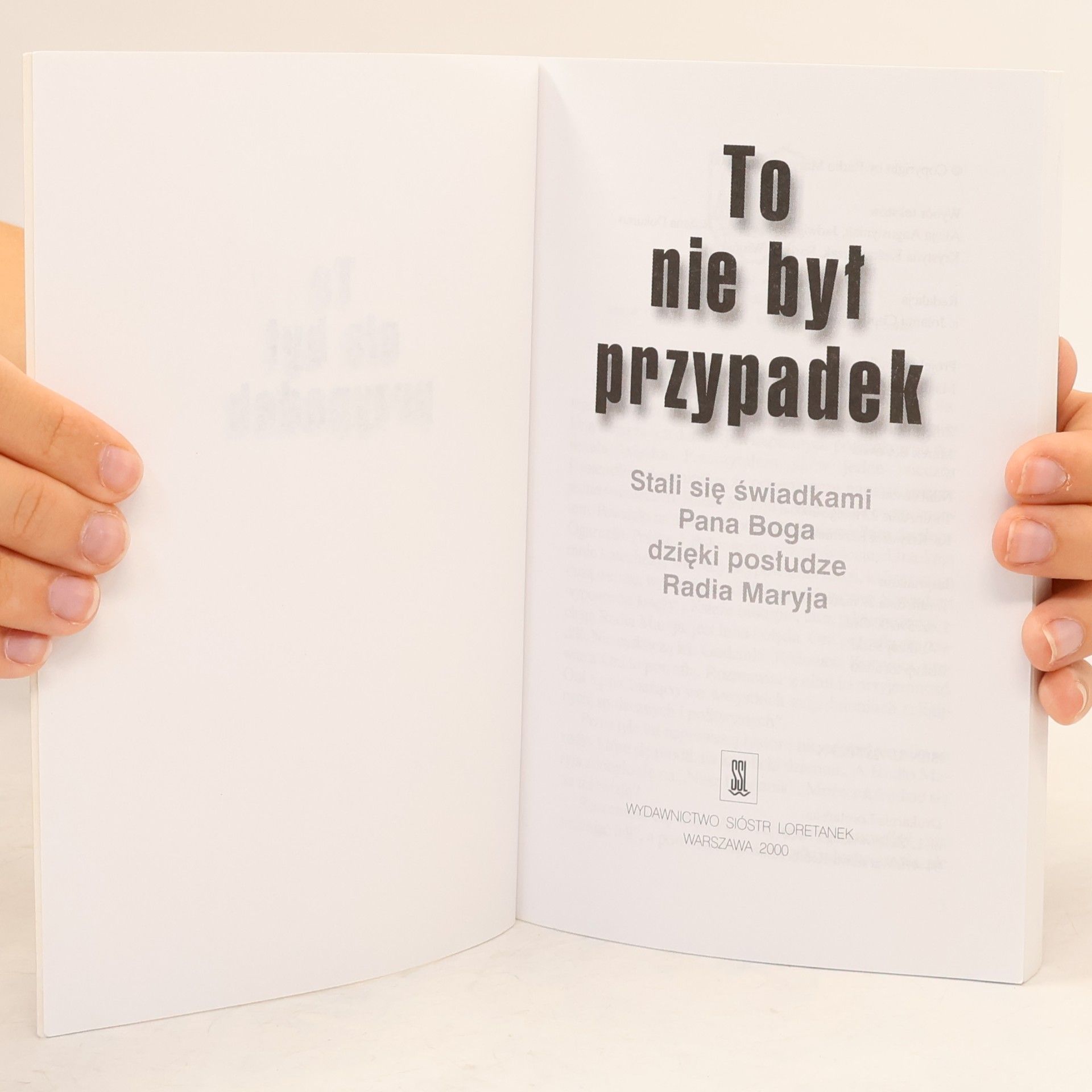 Collectif d'auteurs To nie był przypadek