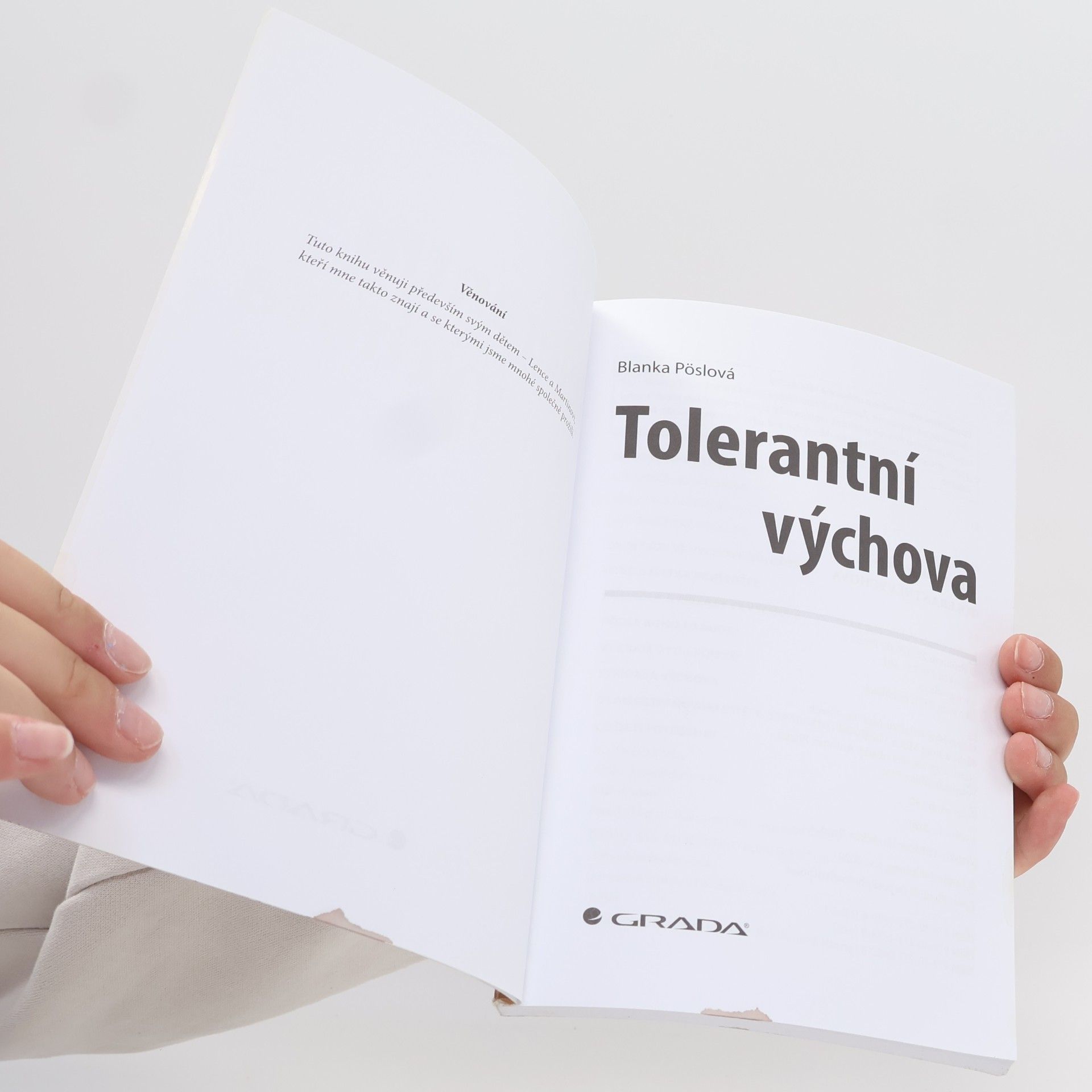 Blanka Pöslová Tolerantní výchova